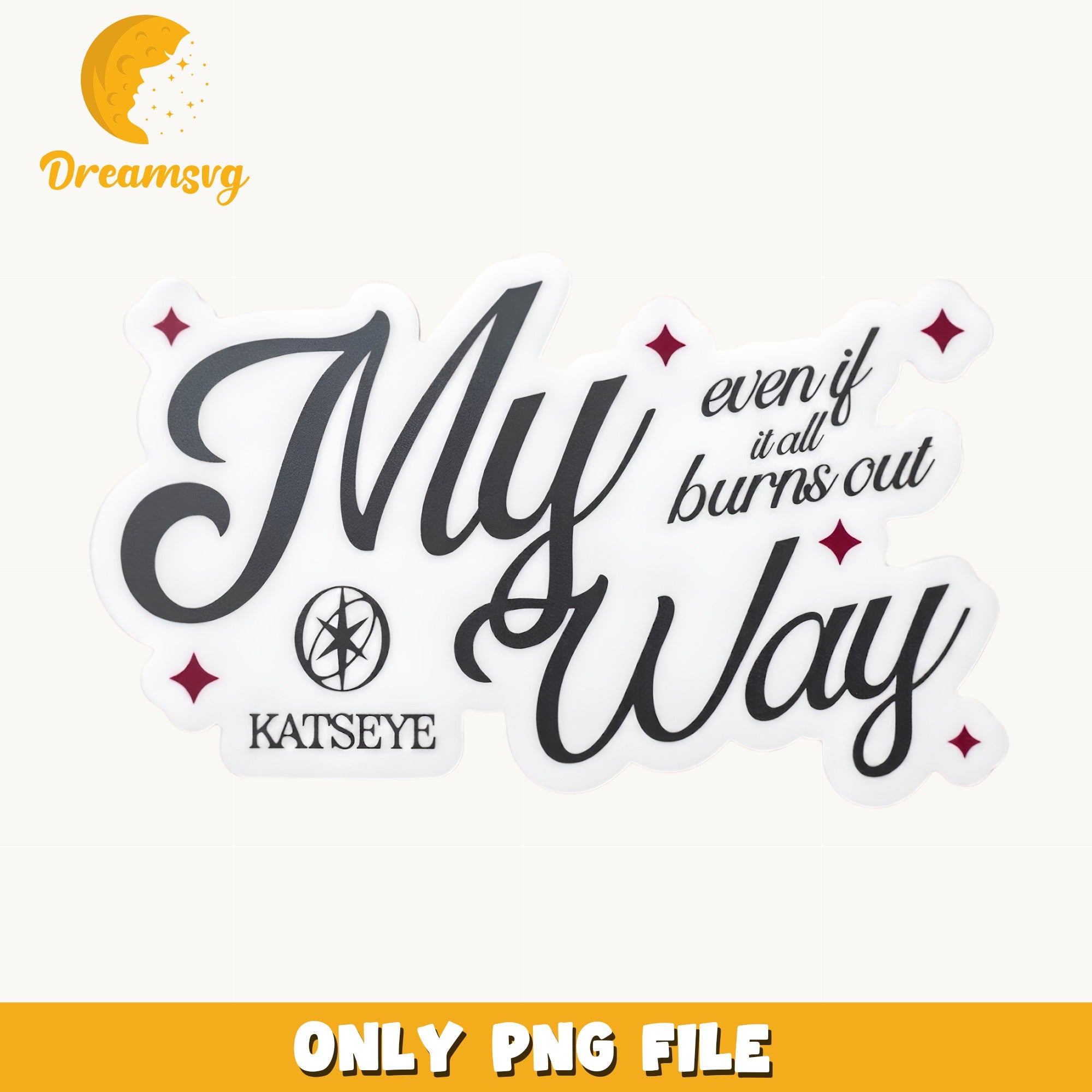 Katseye My Way PNG, Kpop Girl Group PNG, Music Lyrics PNG