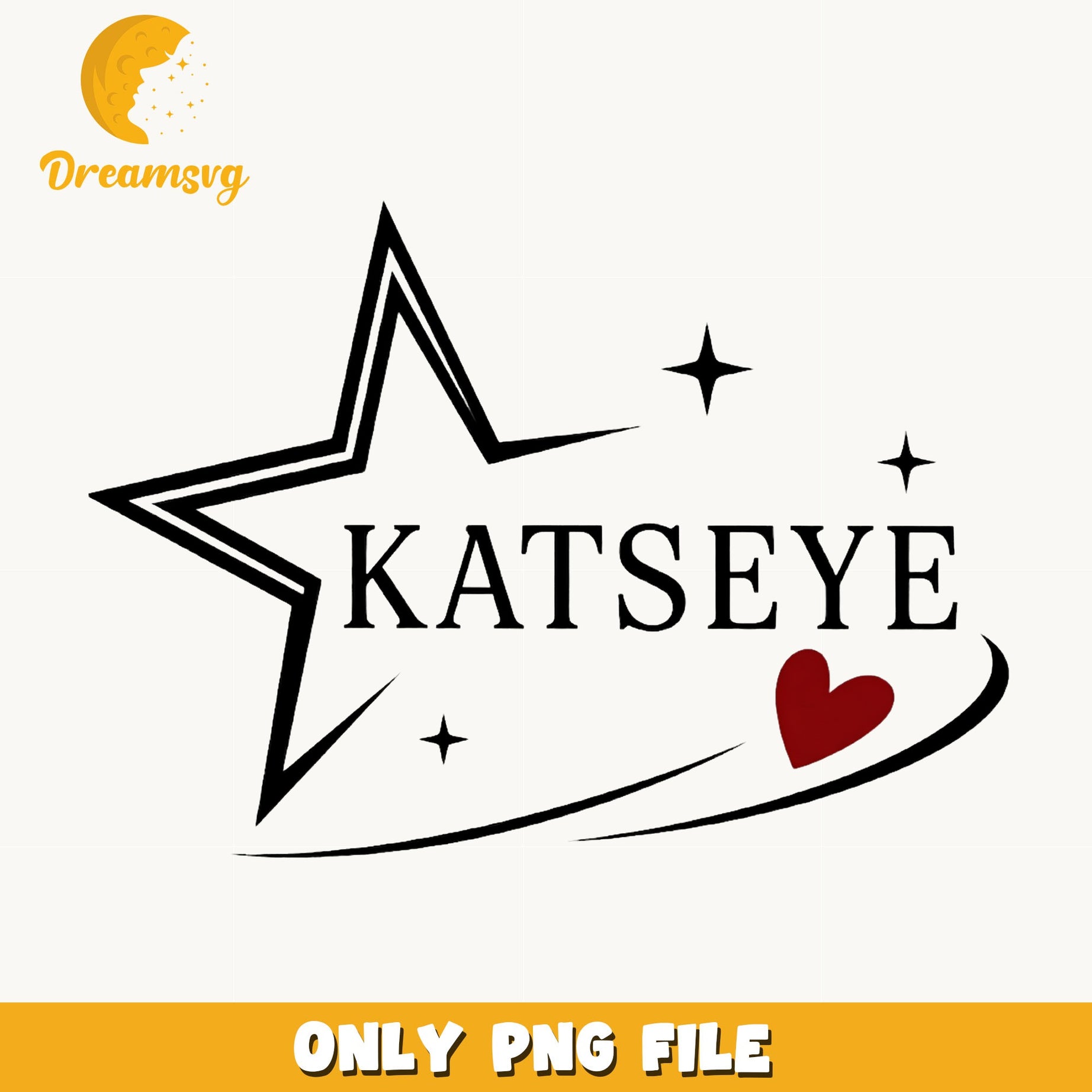 Katseye Star Heart PNG, Kpop Girl Group PNG, Fan Art PNG