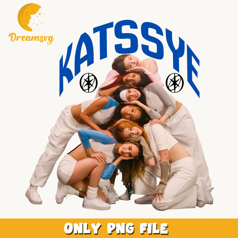 Katssye Varsity Logo PNG, Kpop Girl Band PNG, Fan PNG