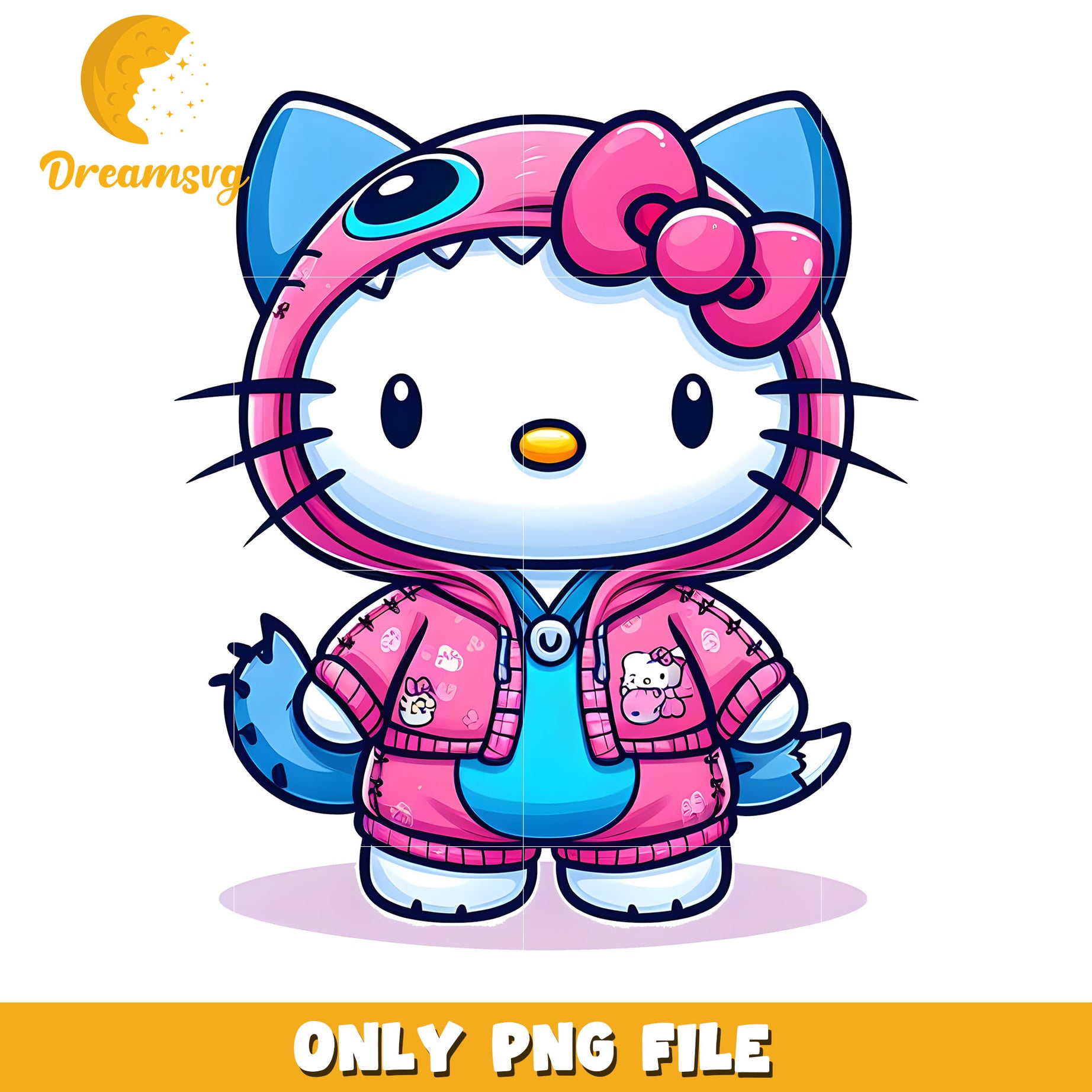 Kawaii Monster Hello Kitty PNG