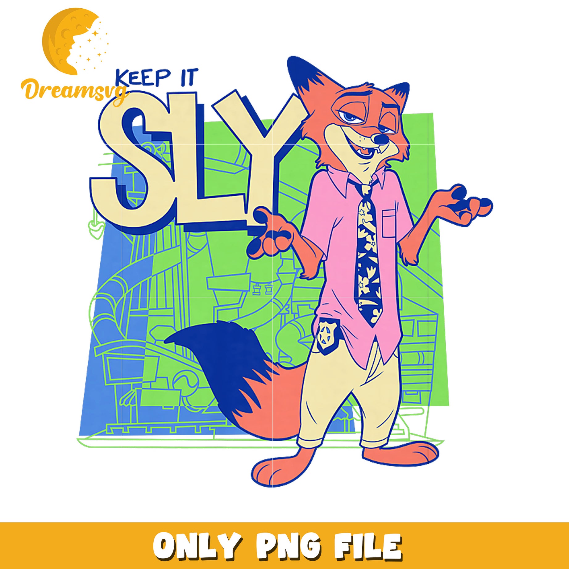 Keep it sly png, disney pixar png, zootopia fox png