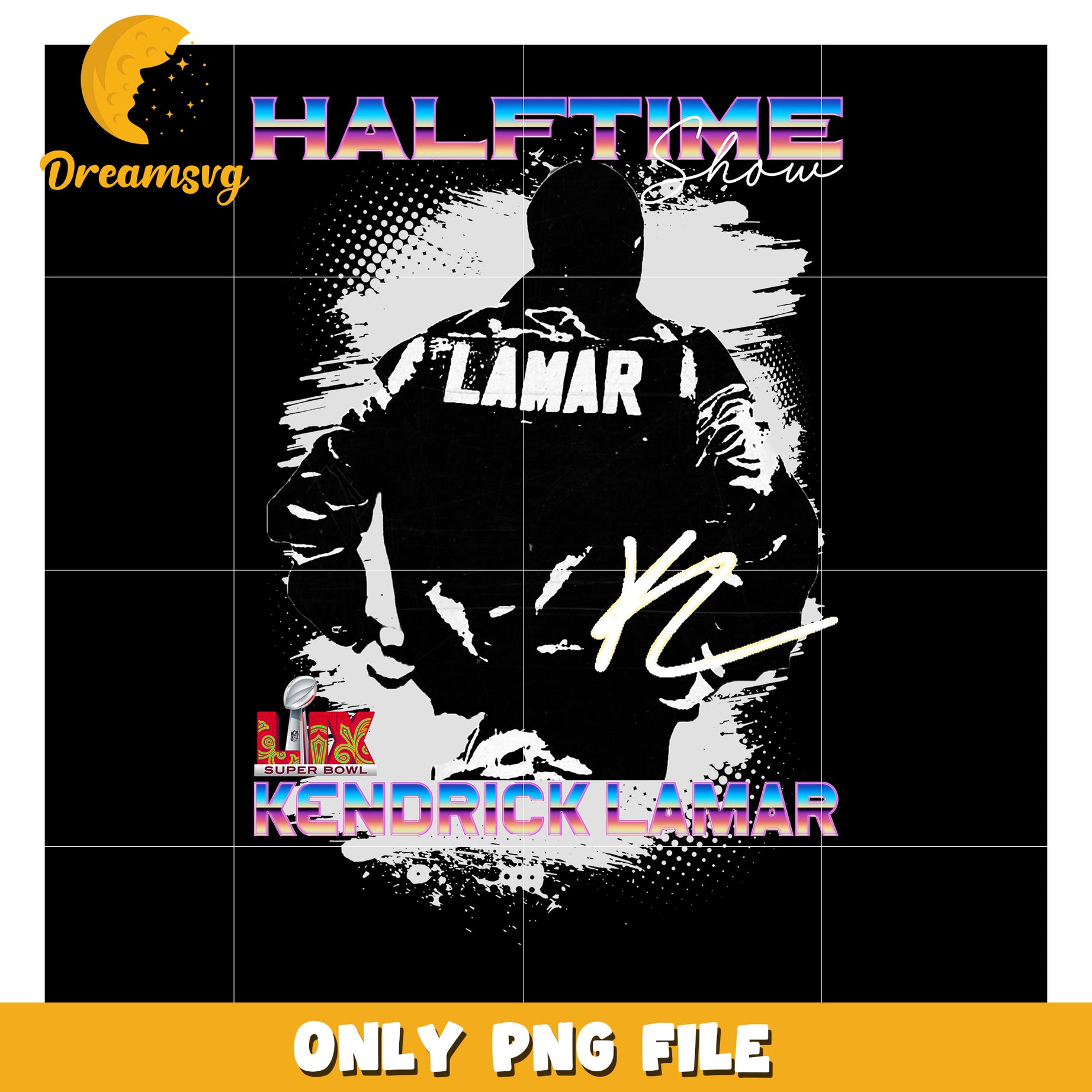 Kendrick Lamar Halftime Show PNG File Download