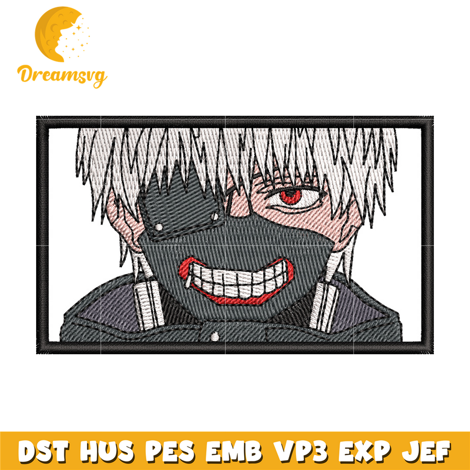 Ken kaneki embroidery design