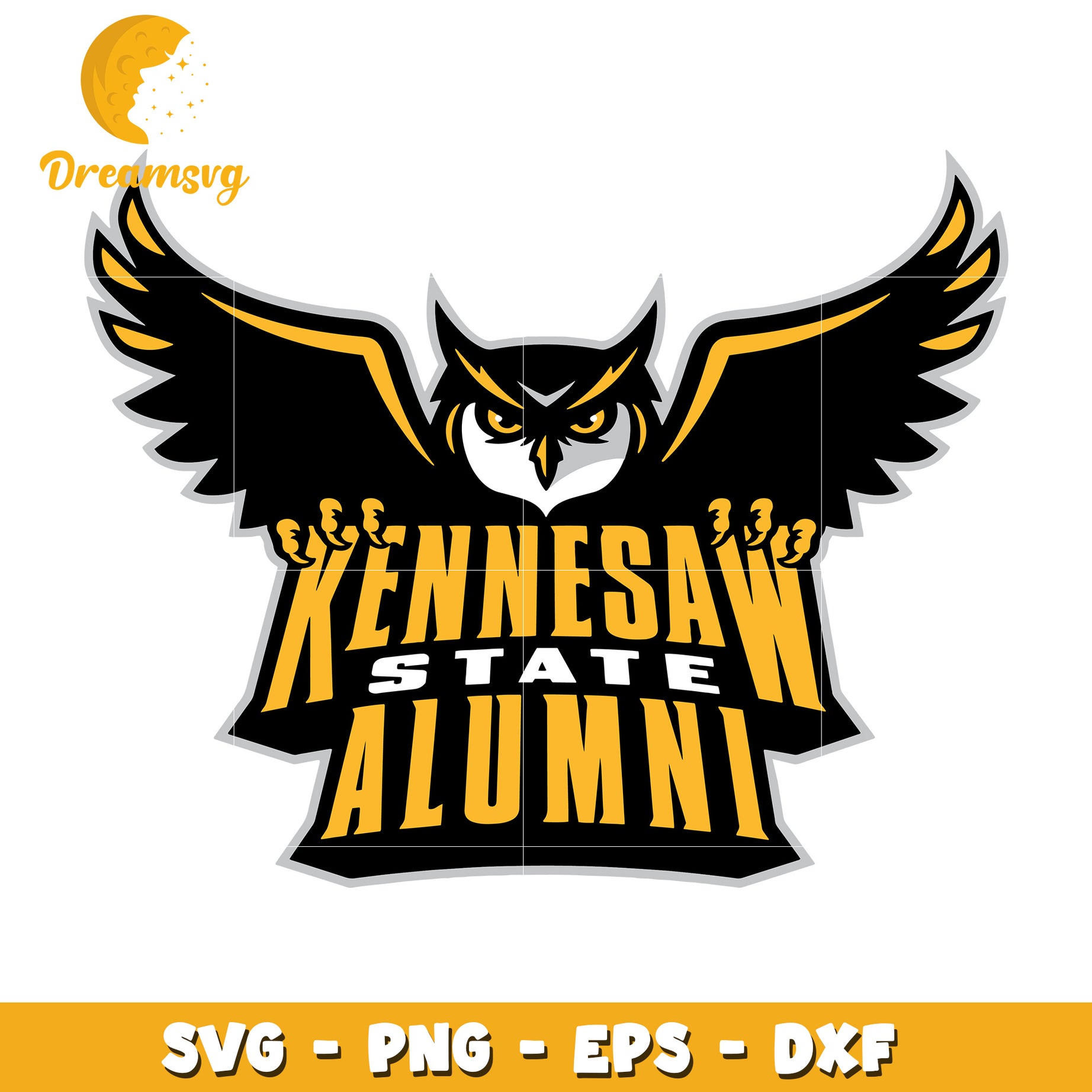 Kennesaw State Alumni Owl Logo Vector SVG Design Download