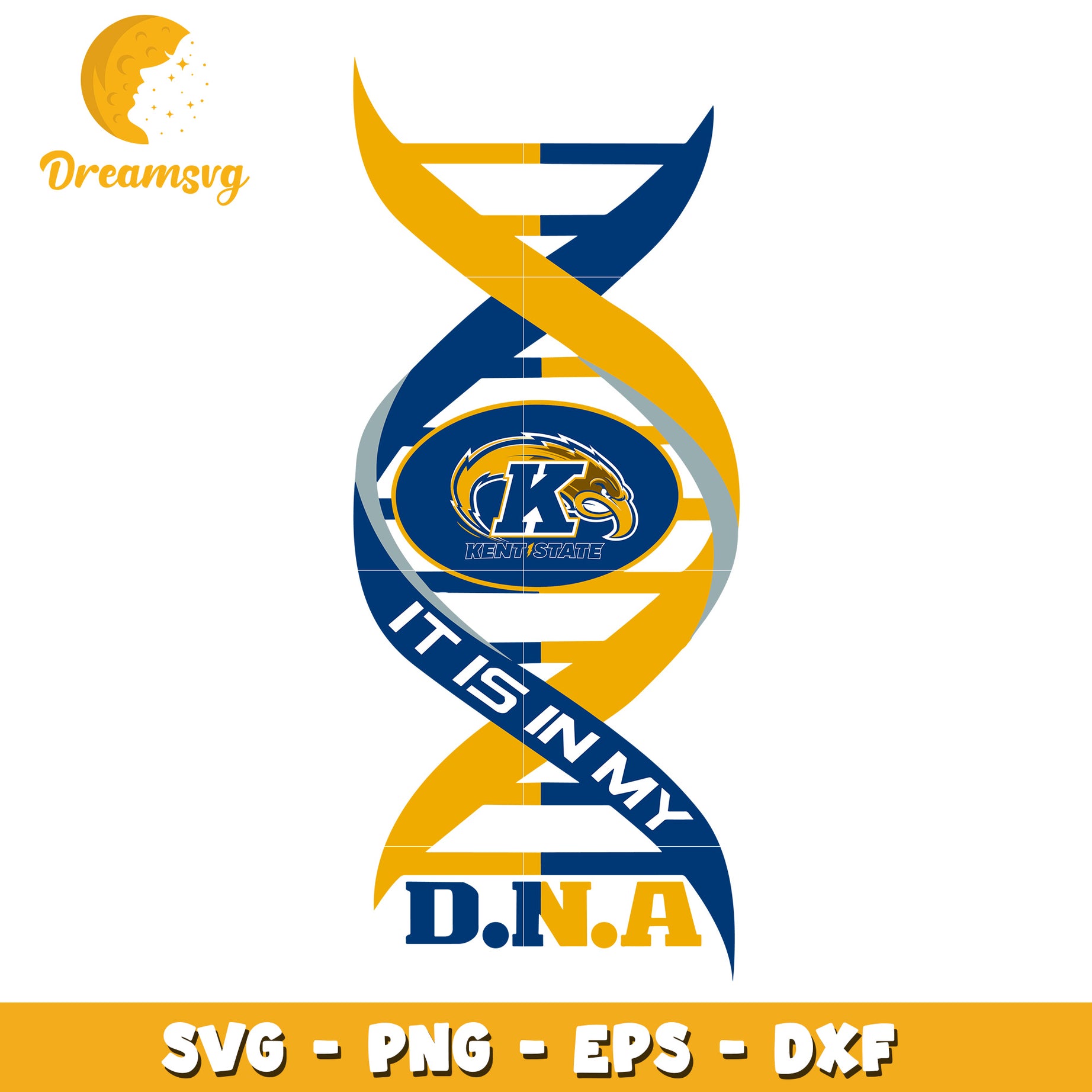 Kent State DNA SVG Cut File