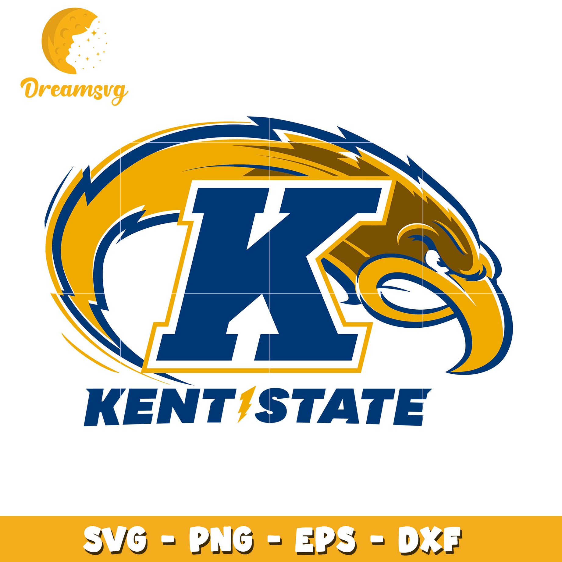 Kent State Eagle SVG PNG EPS DXF