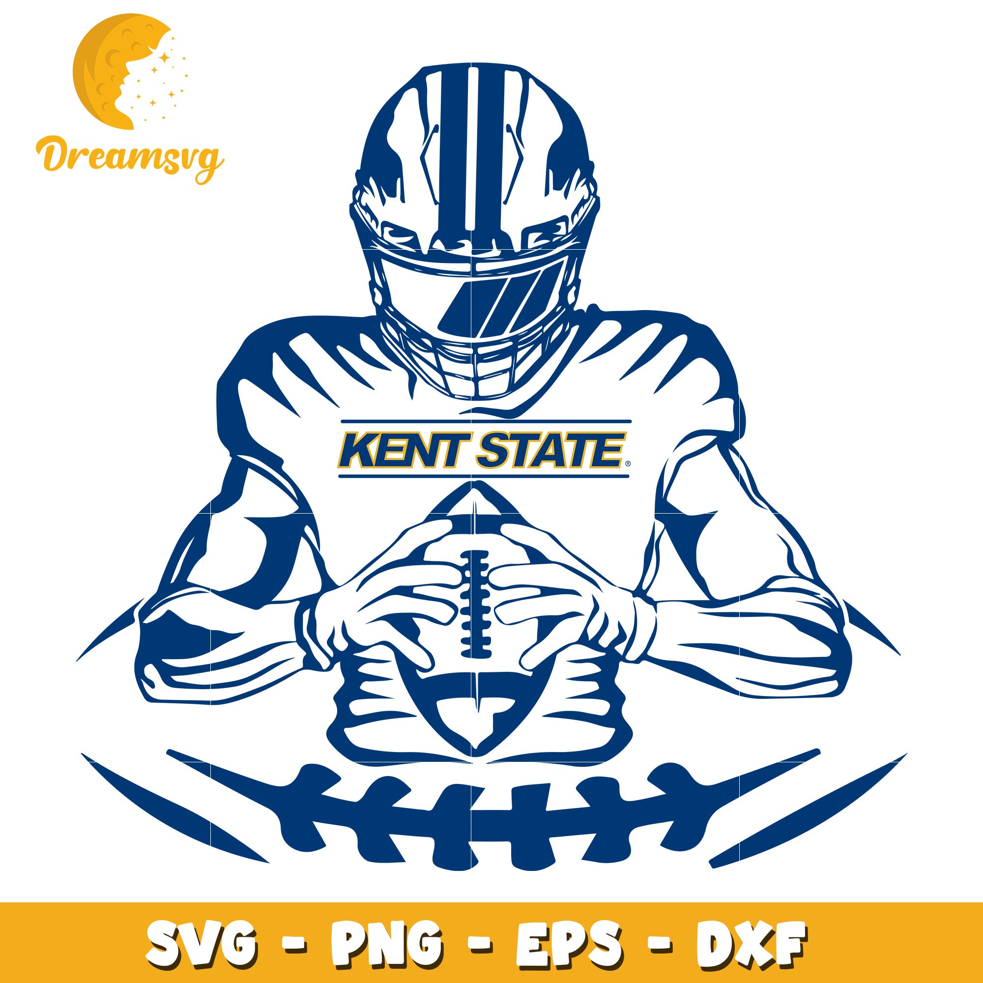 Kent State Football SVG Graphic for Sports and Apparel Design