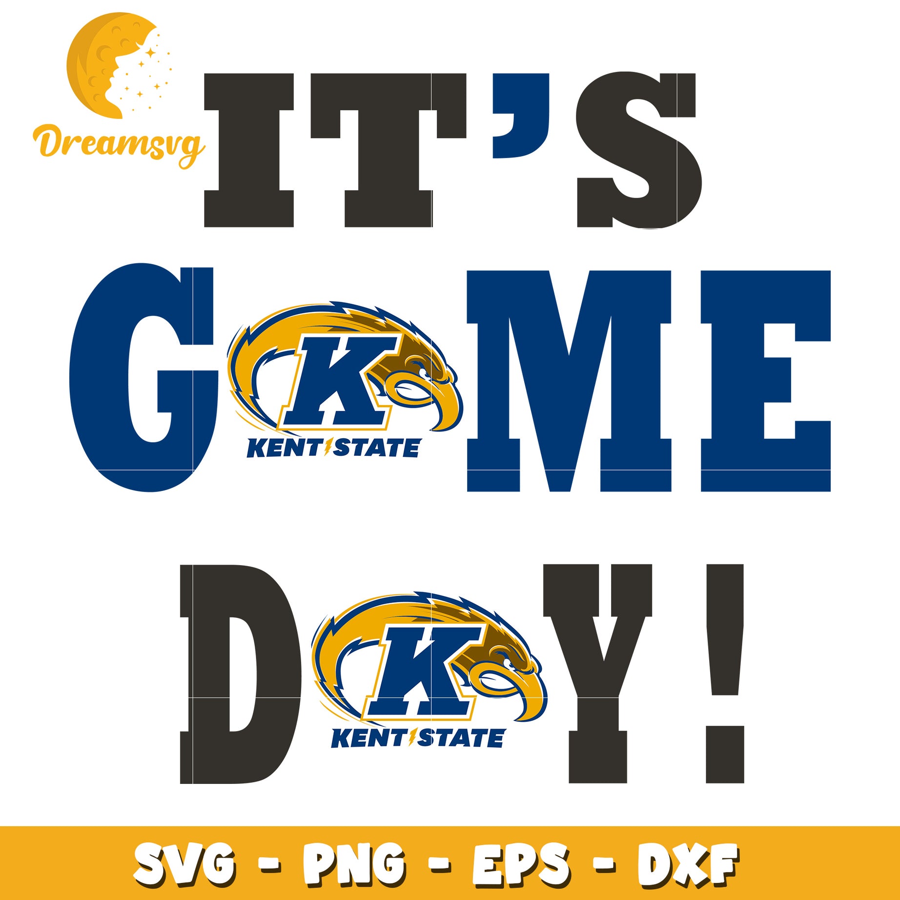 Kent State Game Day SVG PNG EPS DXF