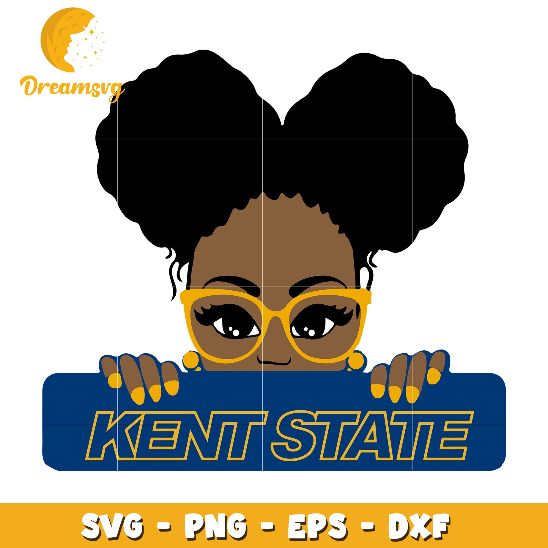 Kent State Girl SVG PNG EPS DXF