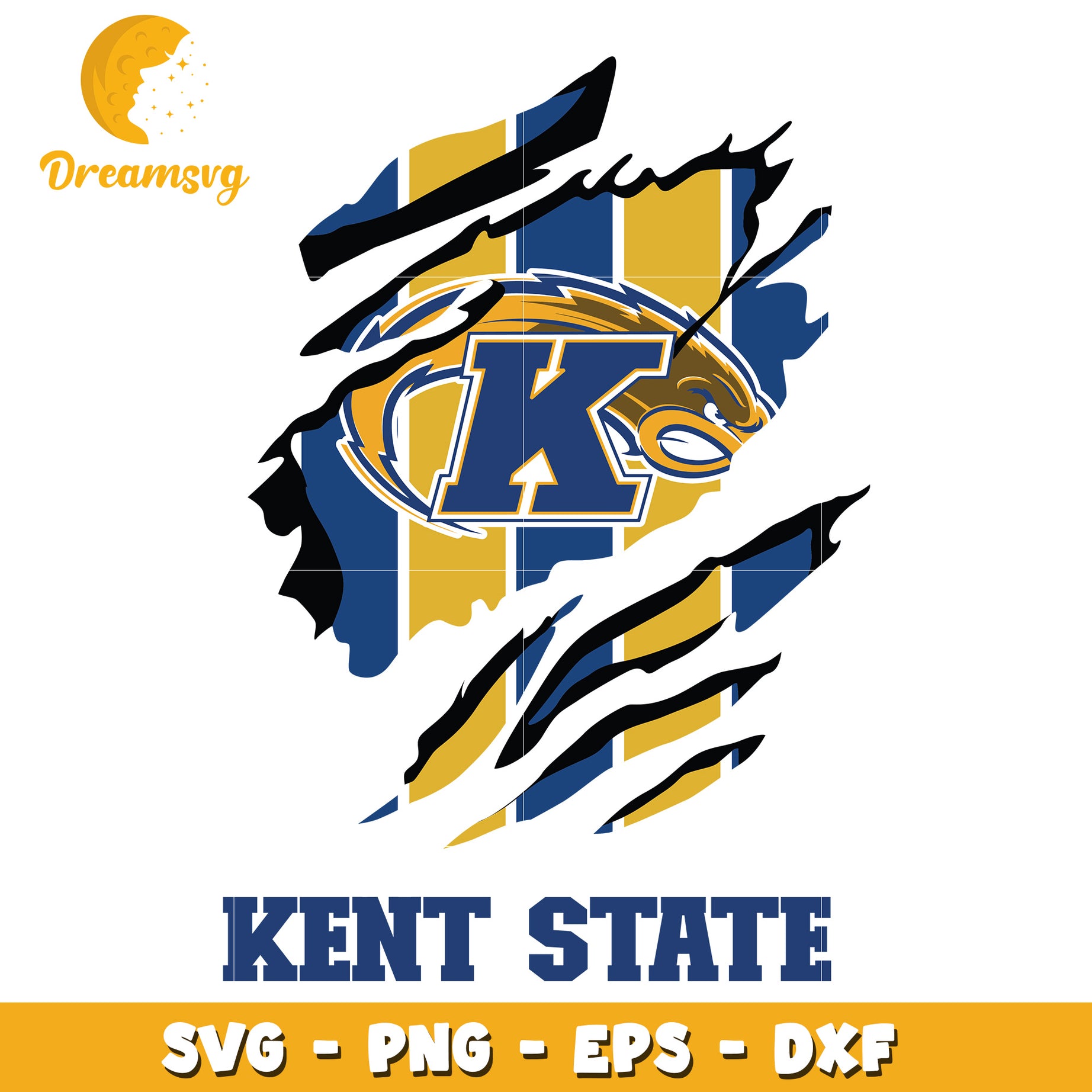 Kent State SVG PNG EPS DXF Cut File