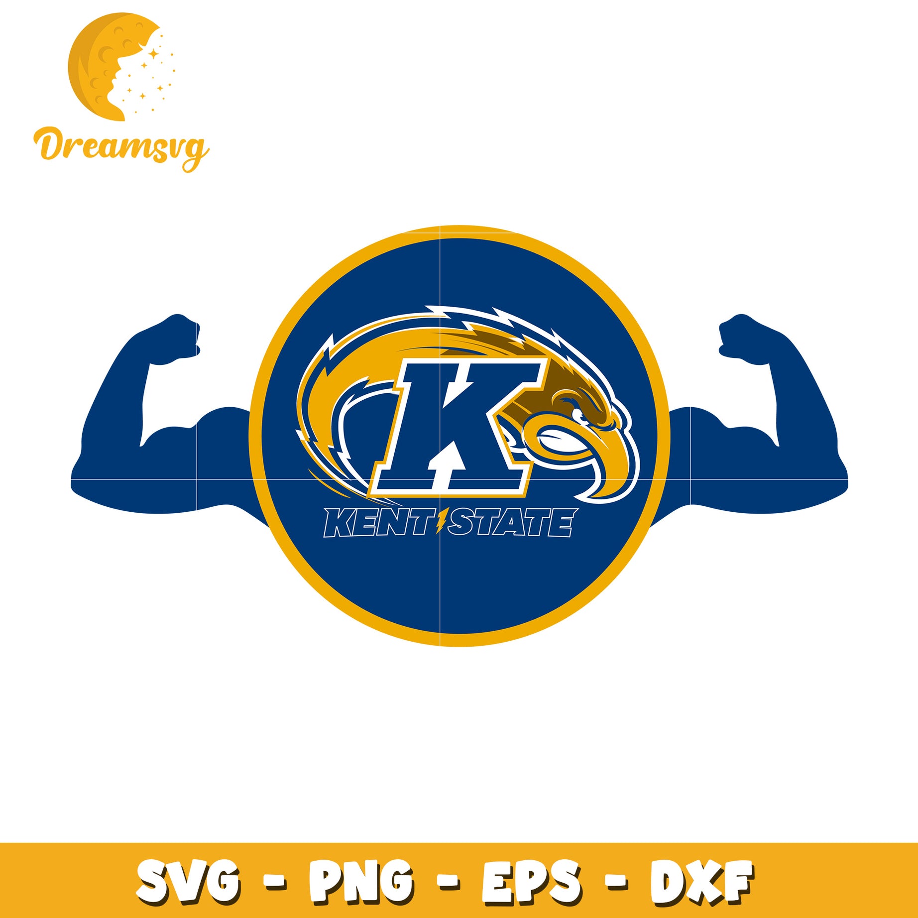 Kent State University SVG Logo Strong Arm Designs for Fans