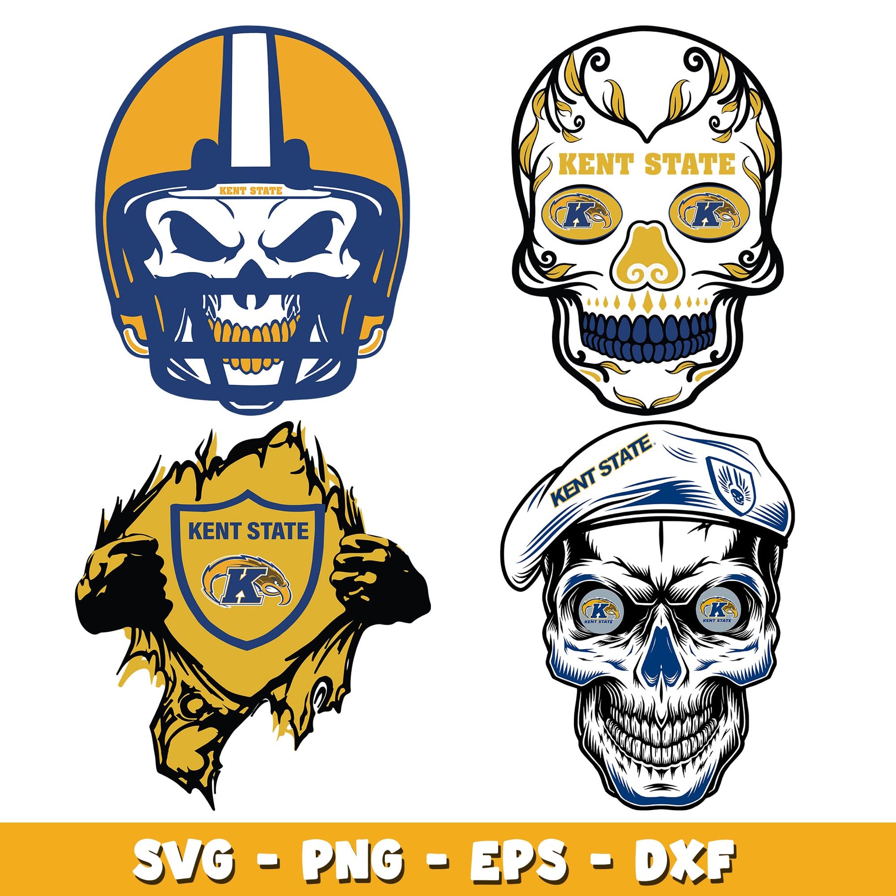 Kent State Golden Bundle svg, Kent State logo svg, ncaa svg 