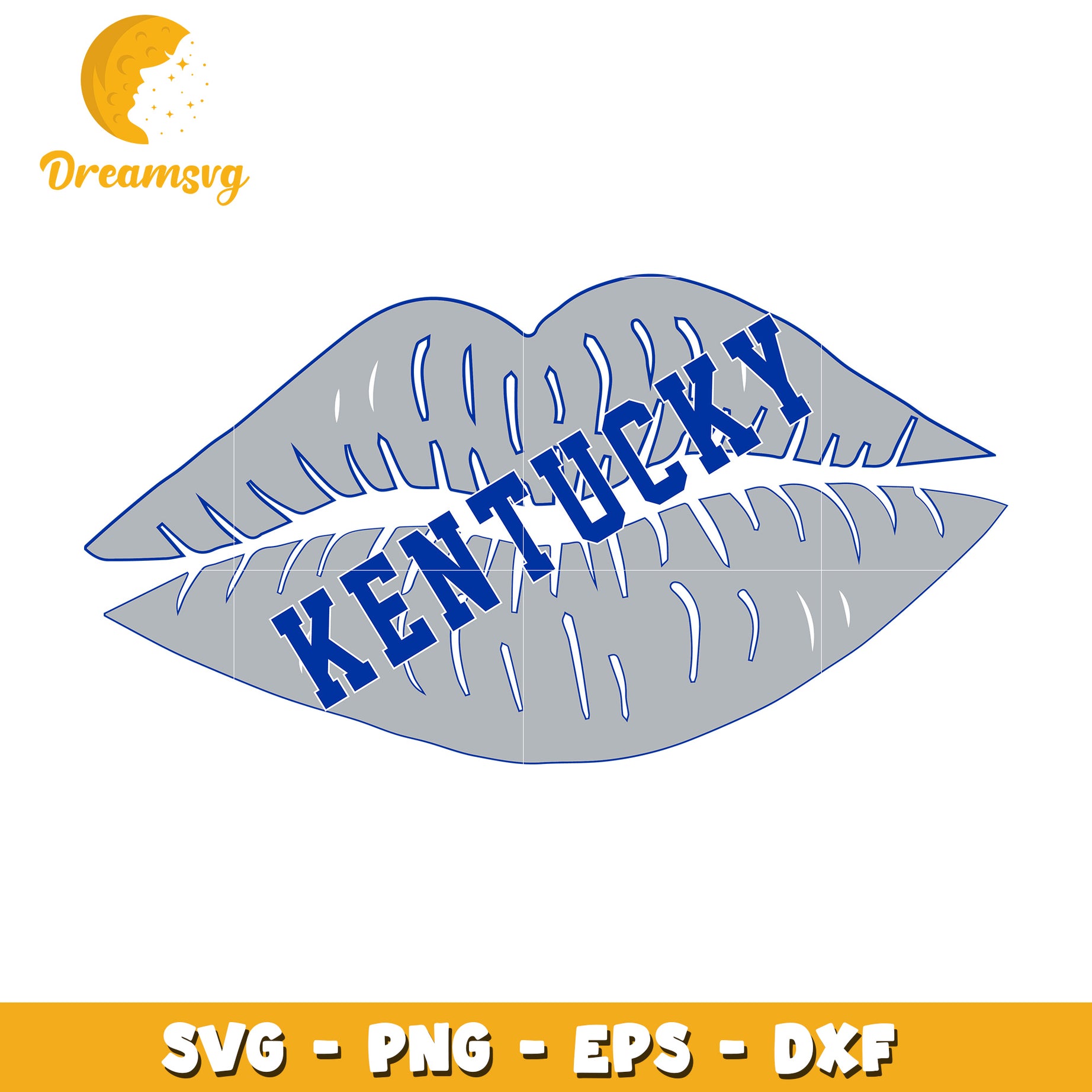 Kentucky Lips SVG Cut File