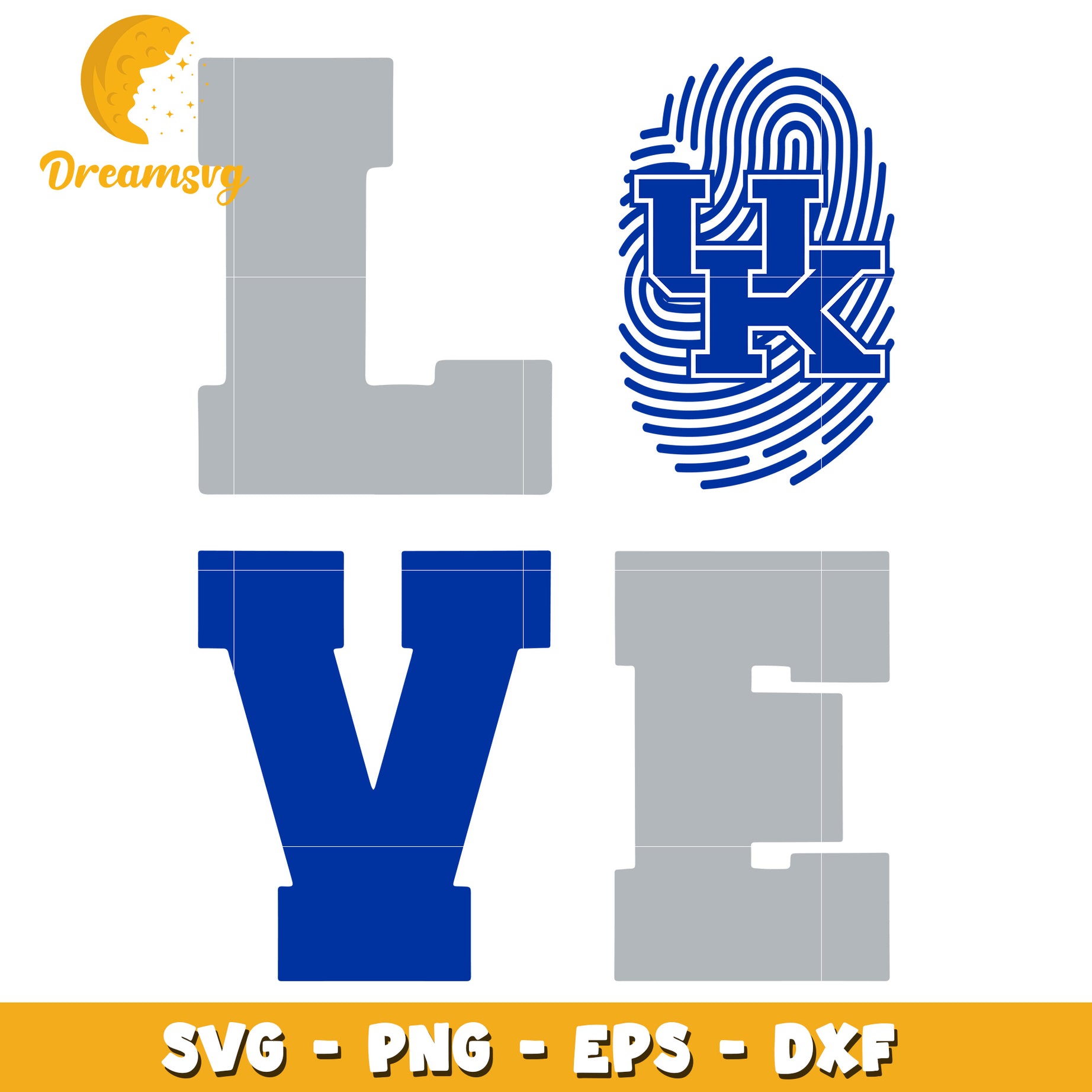 Kentucky Love SVG PNG EPS DXF Cut File