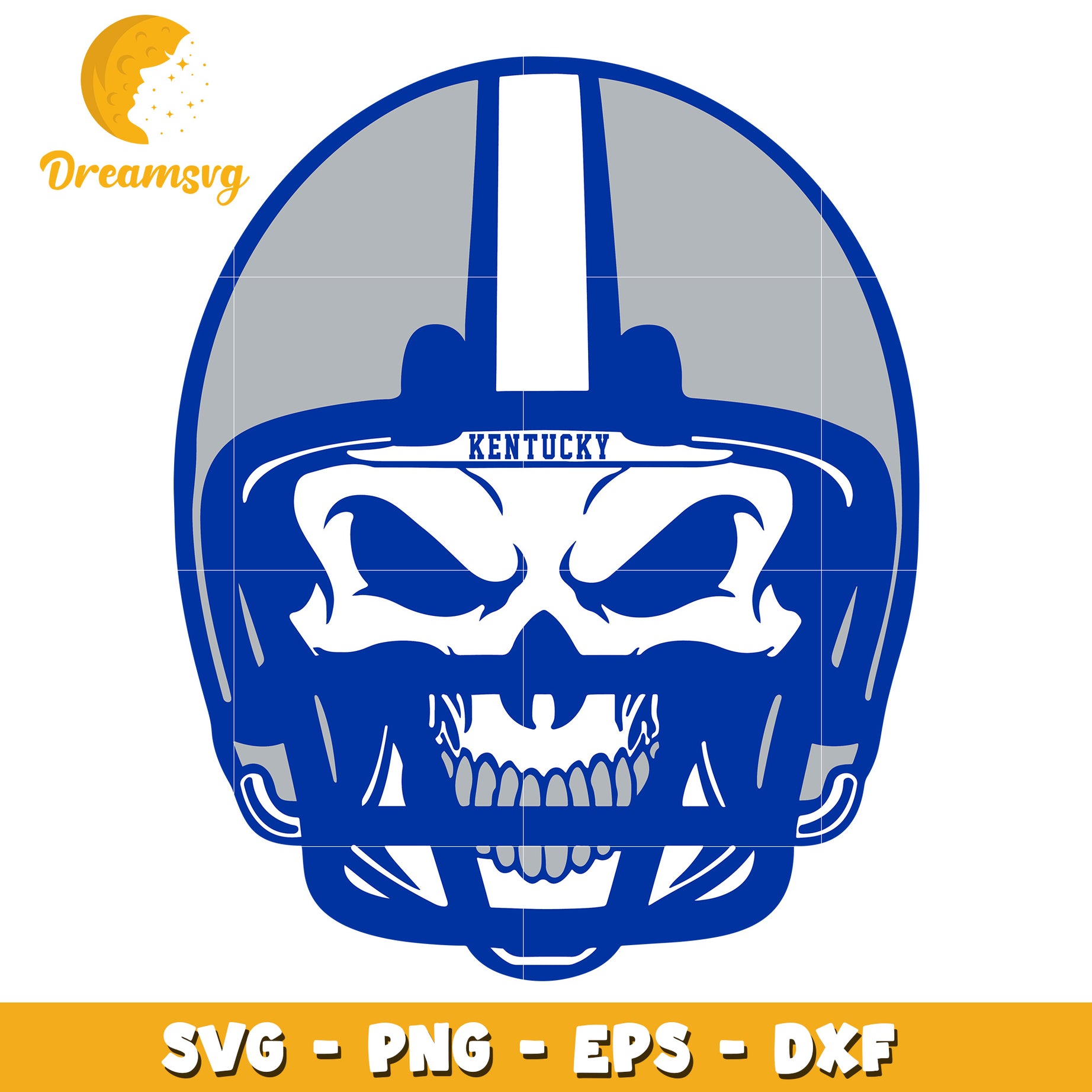 Kentucky Skull Football Helmet SVG PNG EPS DXF