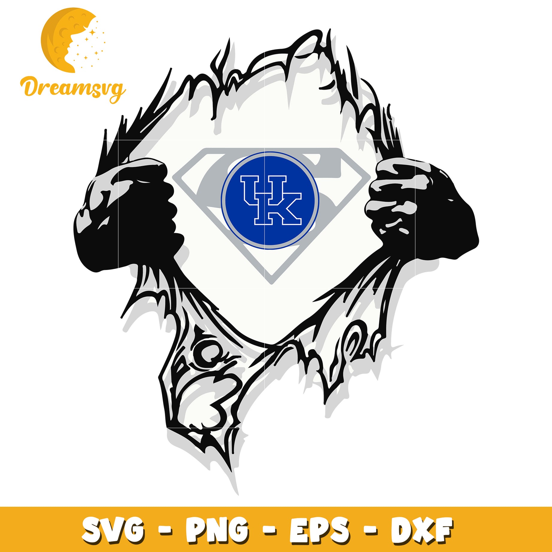 Kentucky Wildcats SVG Superman Logo