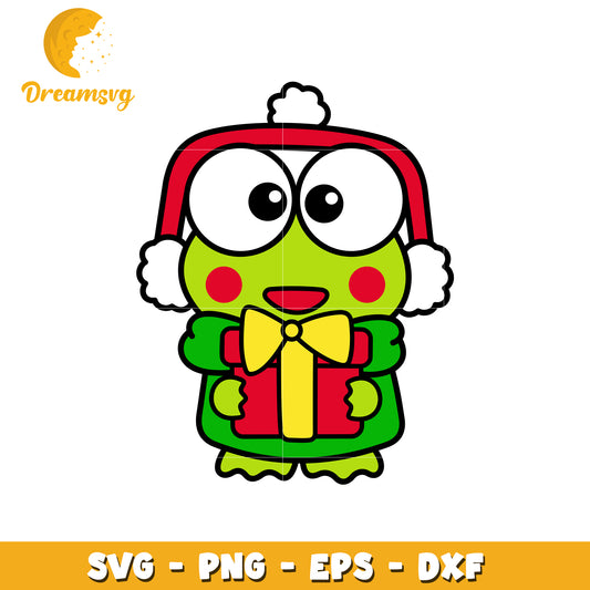 Keroppi Christmas SVG PNG EPS DXF Cut File