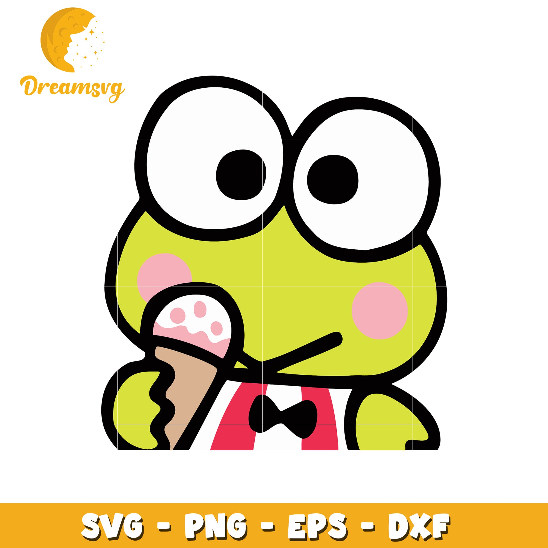 Keroppi Ice Cream SVG PNG EPS DXF