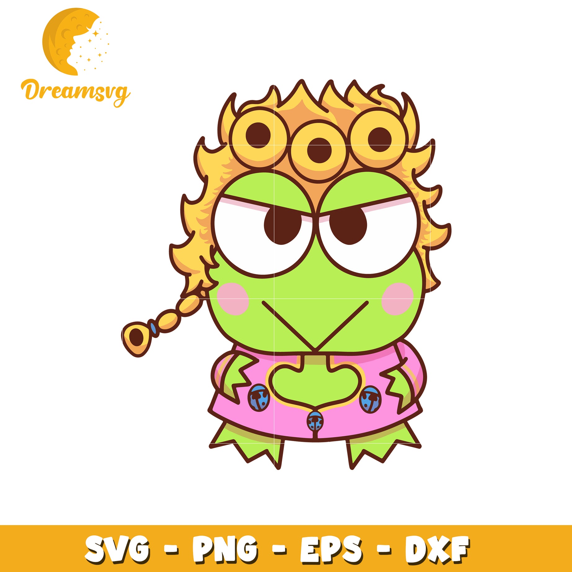 Keroppi JoJo Style SVG PNG EPS DXF