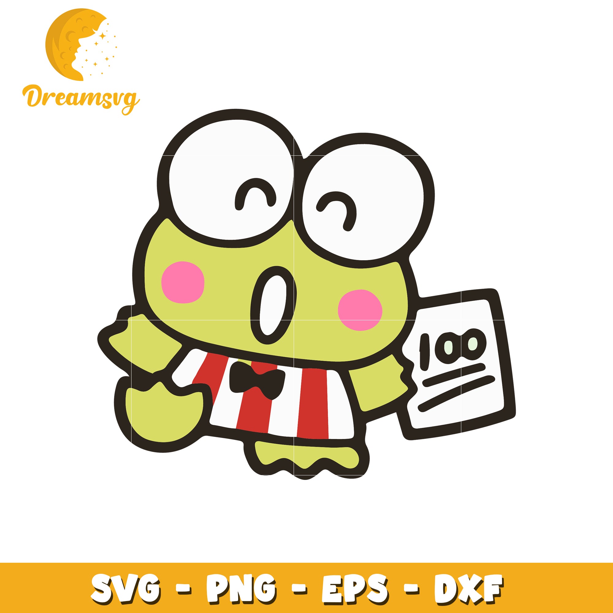 Keroppi SVG Cut File PNG EPS DXF – DreamSVG Store