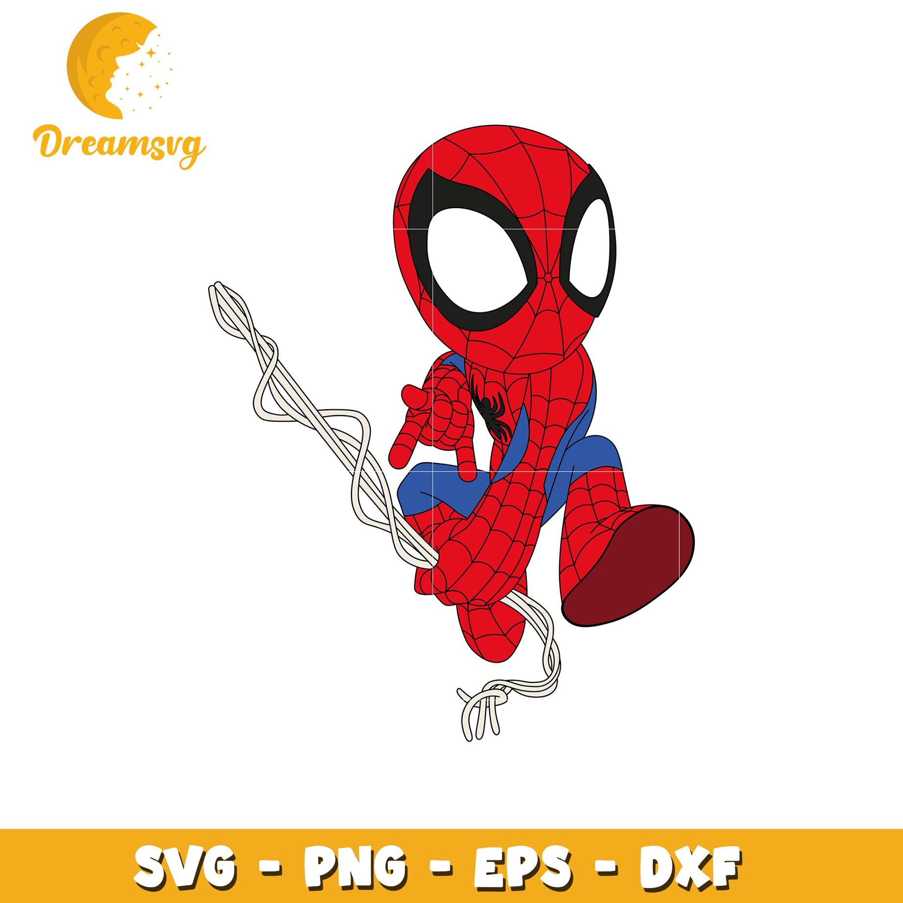 Kid Friendly Spiderman SVG for Craft and Design Projects