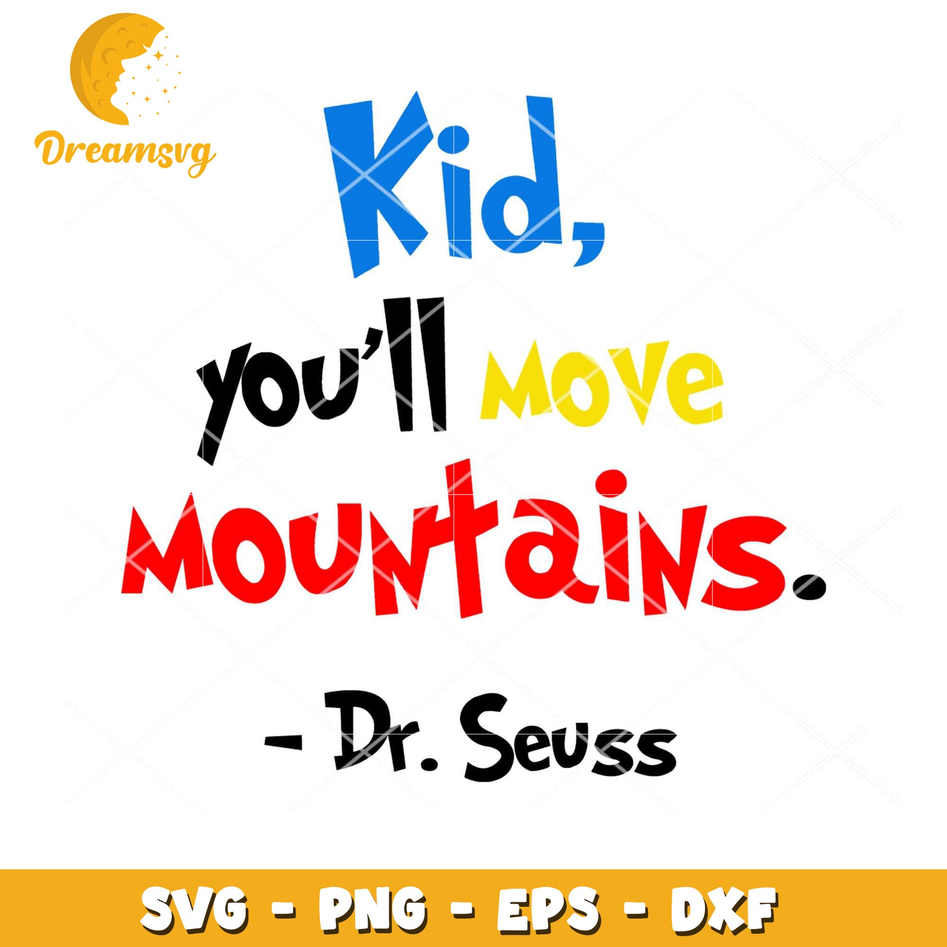 Kid Move Mountains SVG Cut File