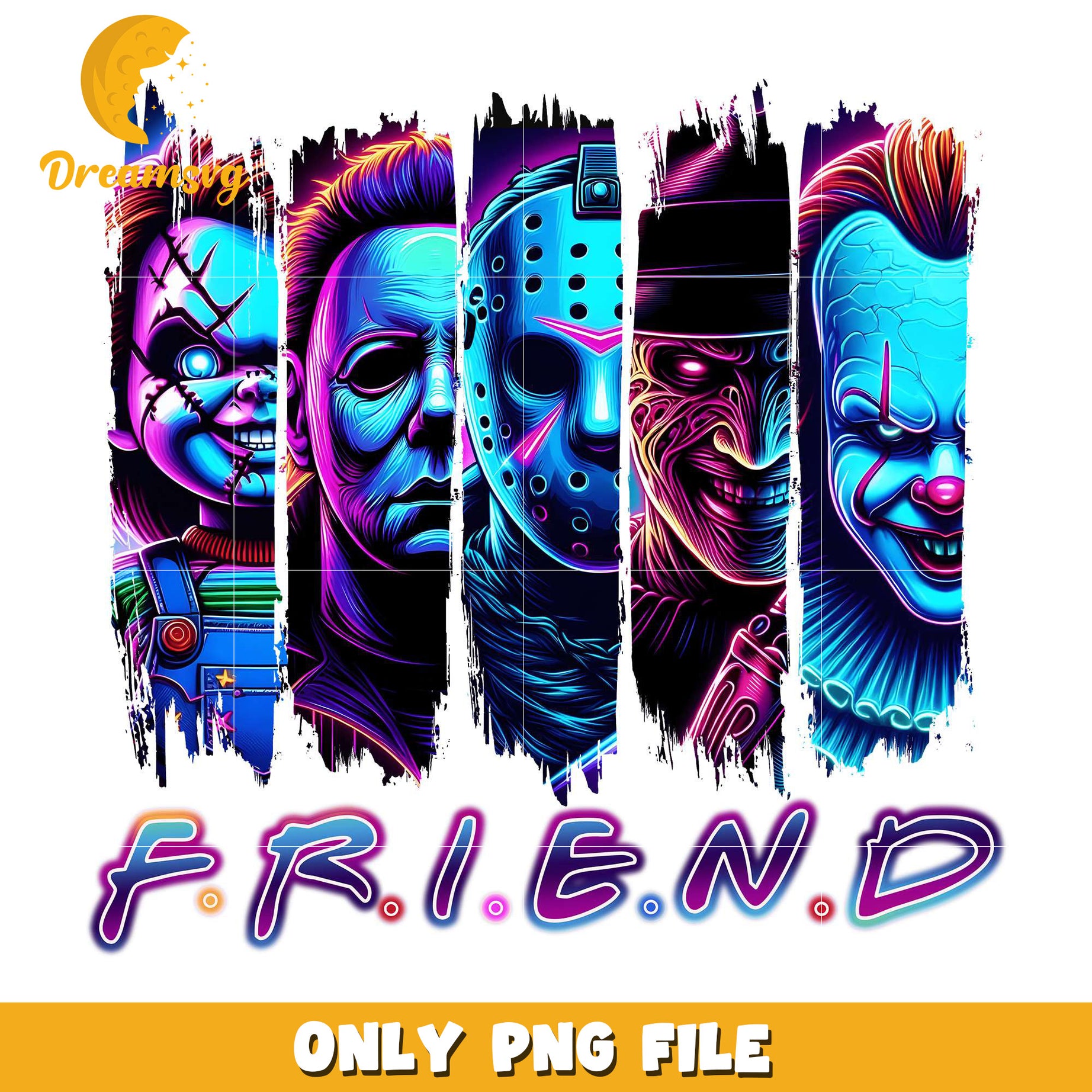 Killers friends png, halloween store​ png, halloween movies​ png