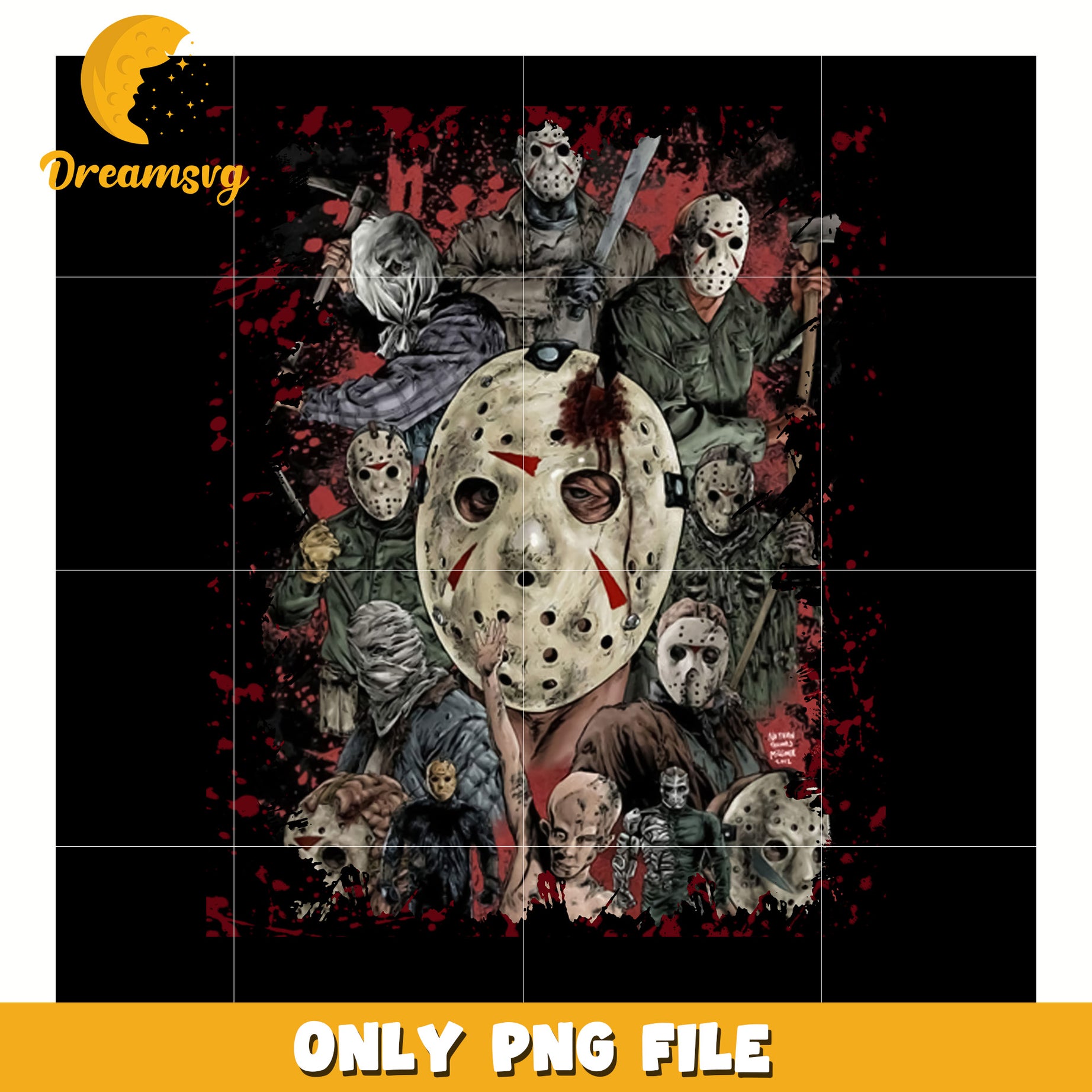 Killers halloween design png, halloween toys png, halloween time png