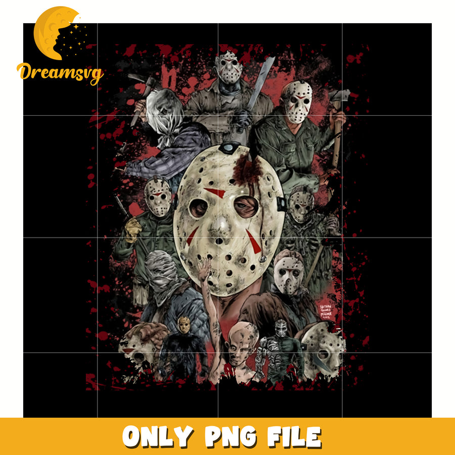 Killers halloween design png, halloween toys png, halloween time png