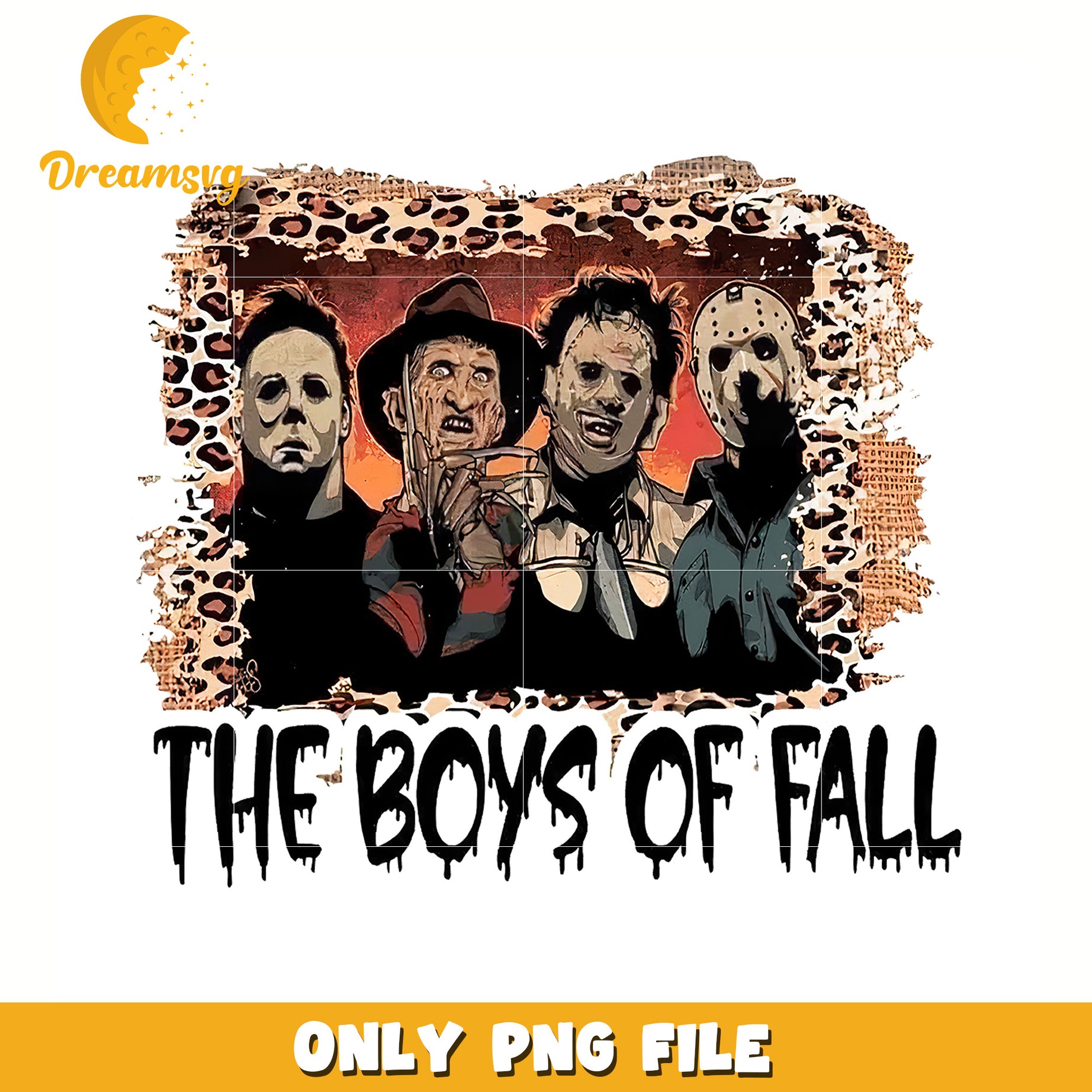 Killers the boys of fall png, halloween png, trick or treat png