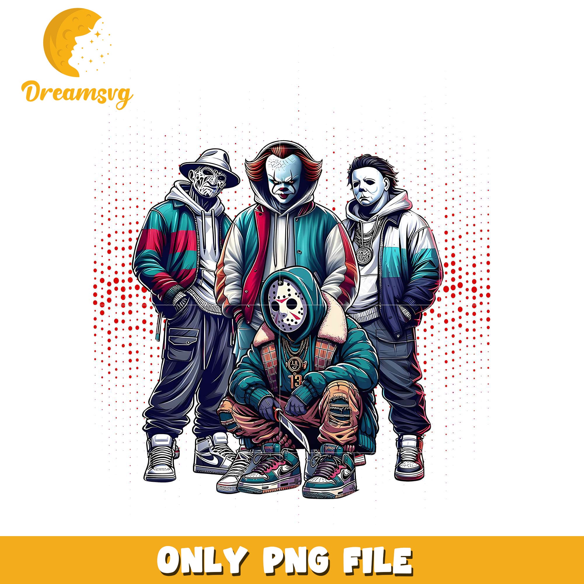 Killers thug life design png, halloween costumes png, spirit halloween​ png