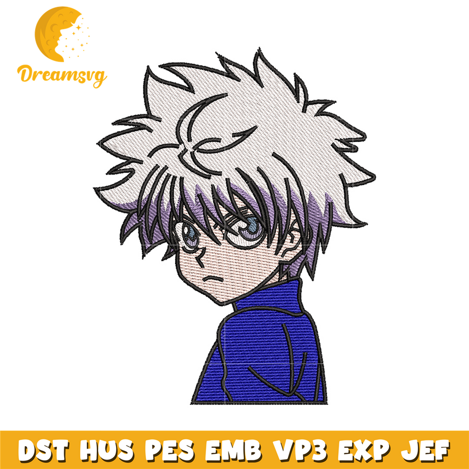 Killua embroidery design