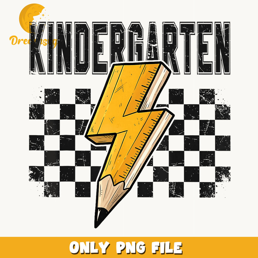 Kindergarten Pencil Lightning Bolt PNG, Back To School, Teacher PNG
