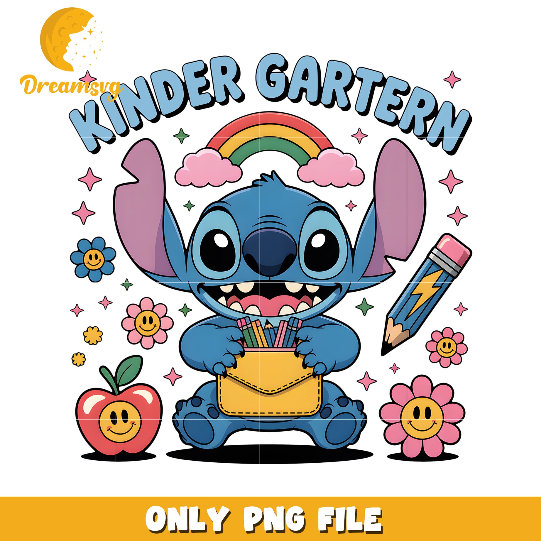 Kinder garten stitch png, lilo and stitch png, funny stitch  png