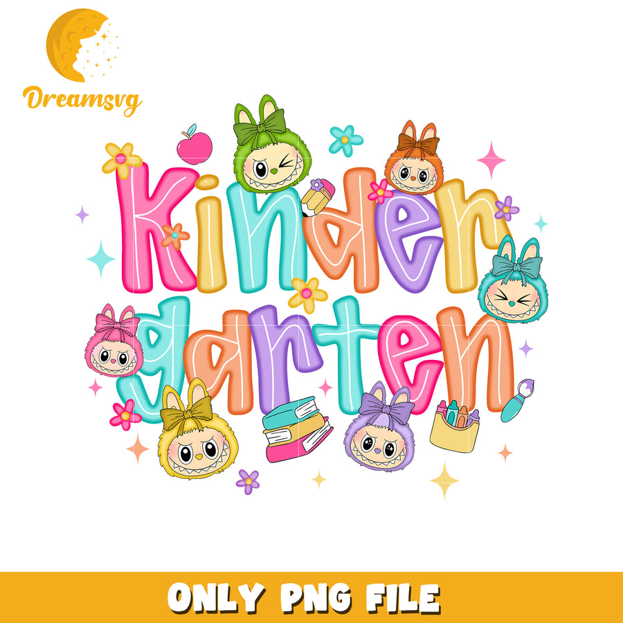 Kinhdergarten labubu png, popmart laubu png, cute labubu toys png