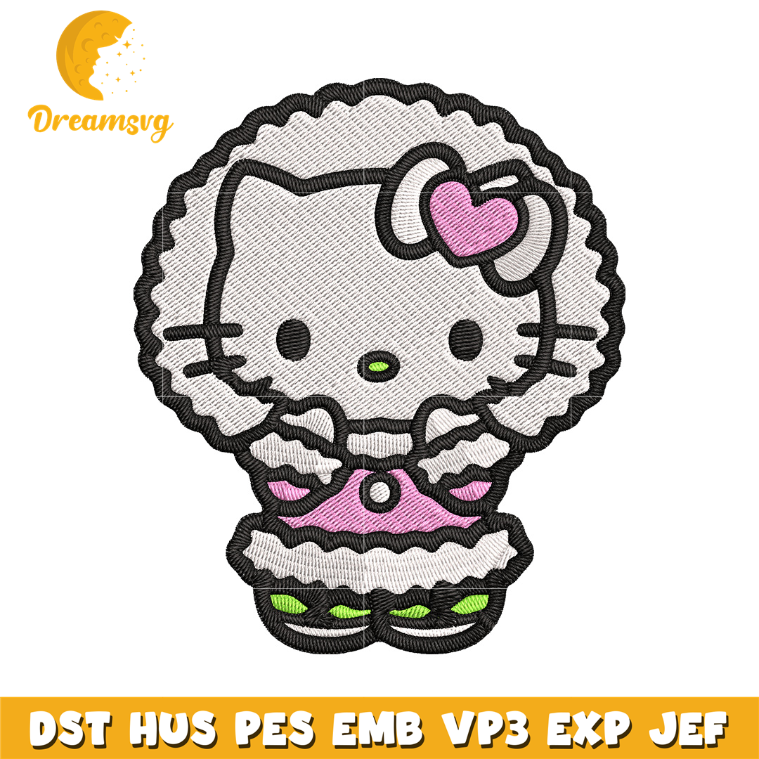 Christmas Hello Kitty embroidery design