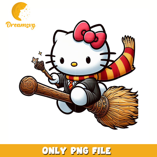 Kitty witch harry png, hello kitty png, harry pottter png