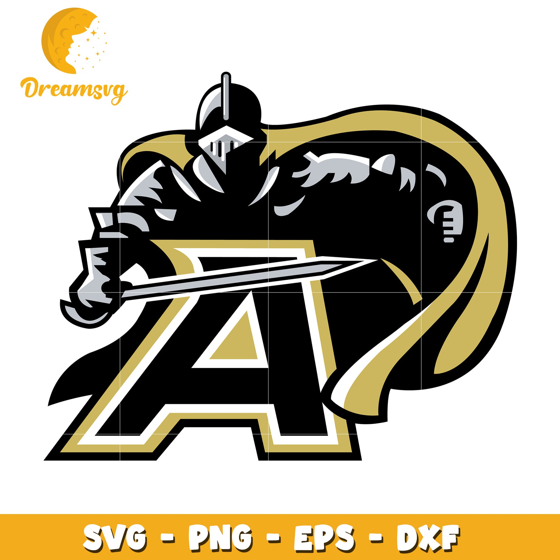 Knight A Logo SVG PNG EPS DXF