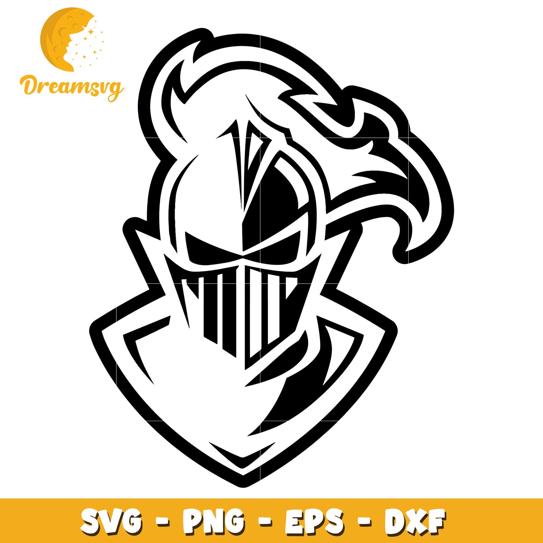 Knight Helmet SVG Cut File