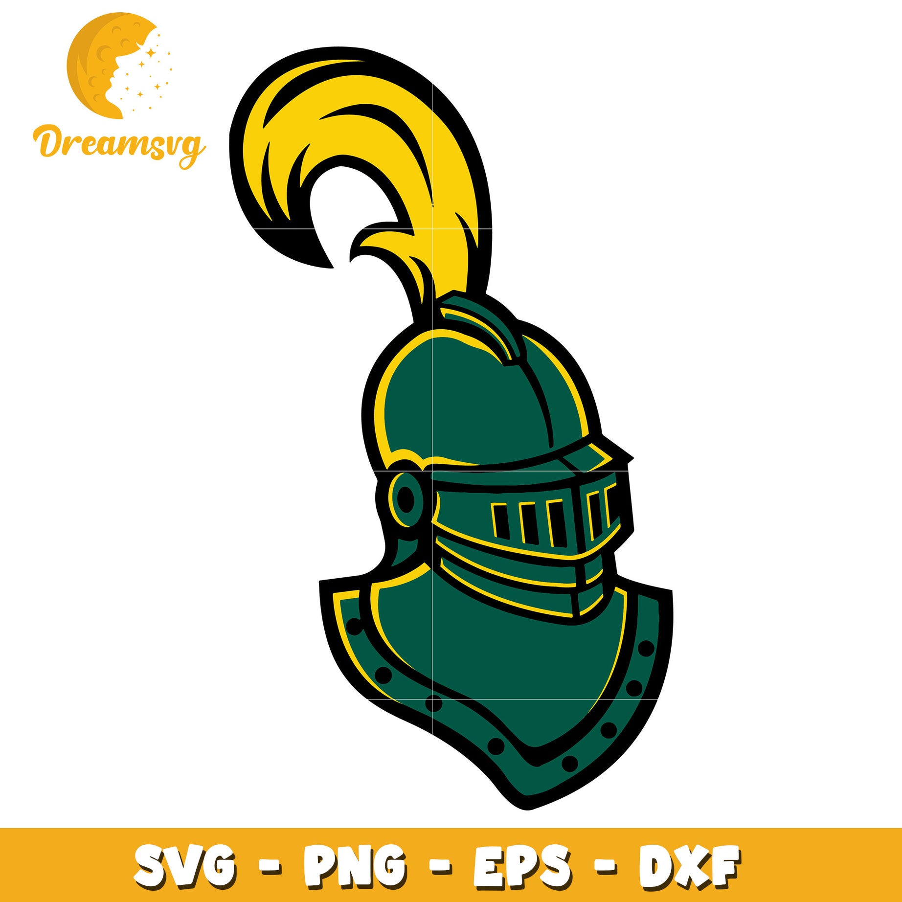 Knight Helmet SVG File for Crafts and Design Projects