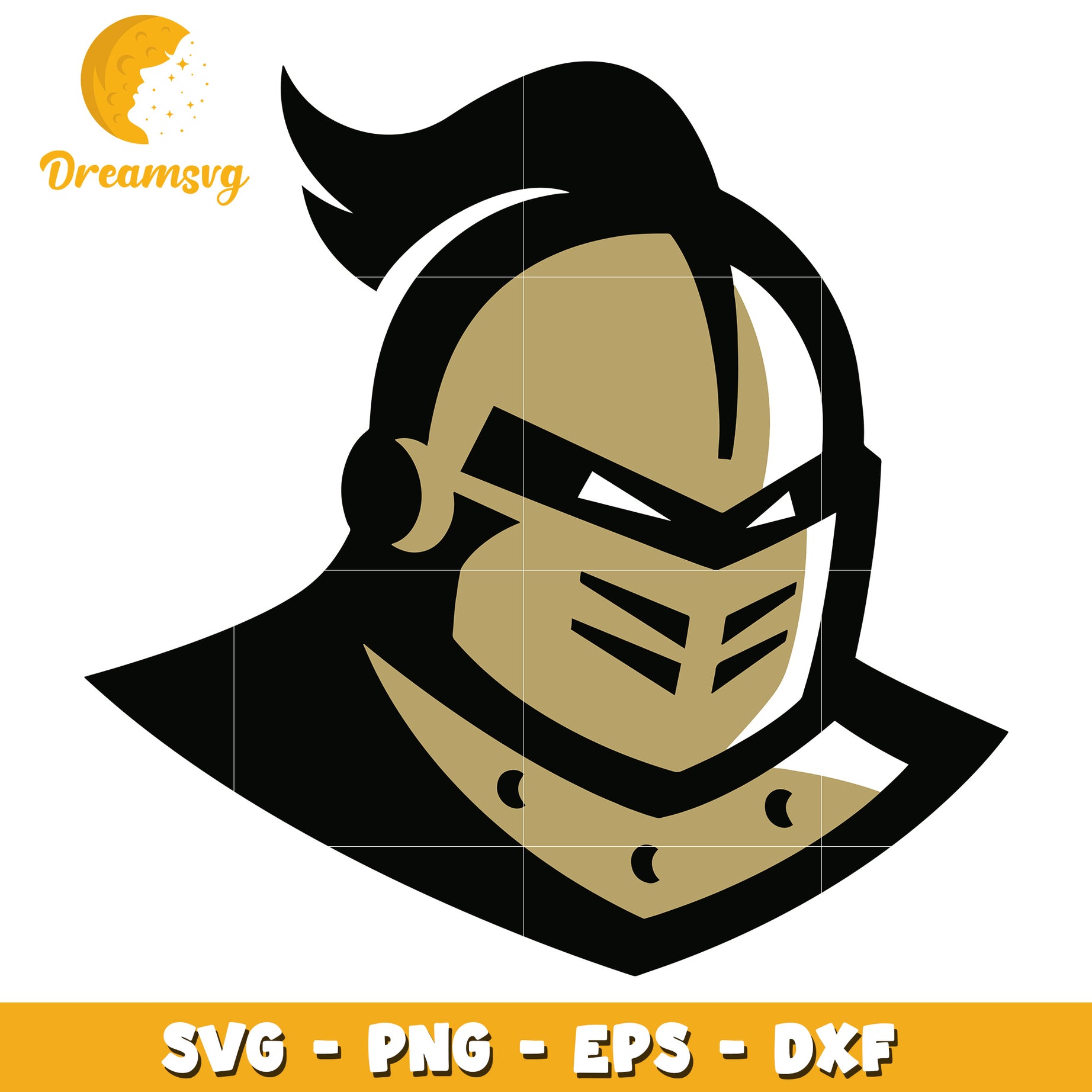 Knight Helmet SVG PNG EPS DXF Cut File