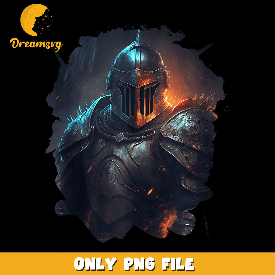 Knight Character PNG, Fantasy Design, Armor Art PNG
