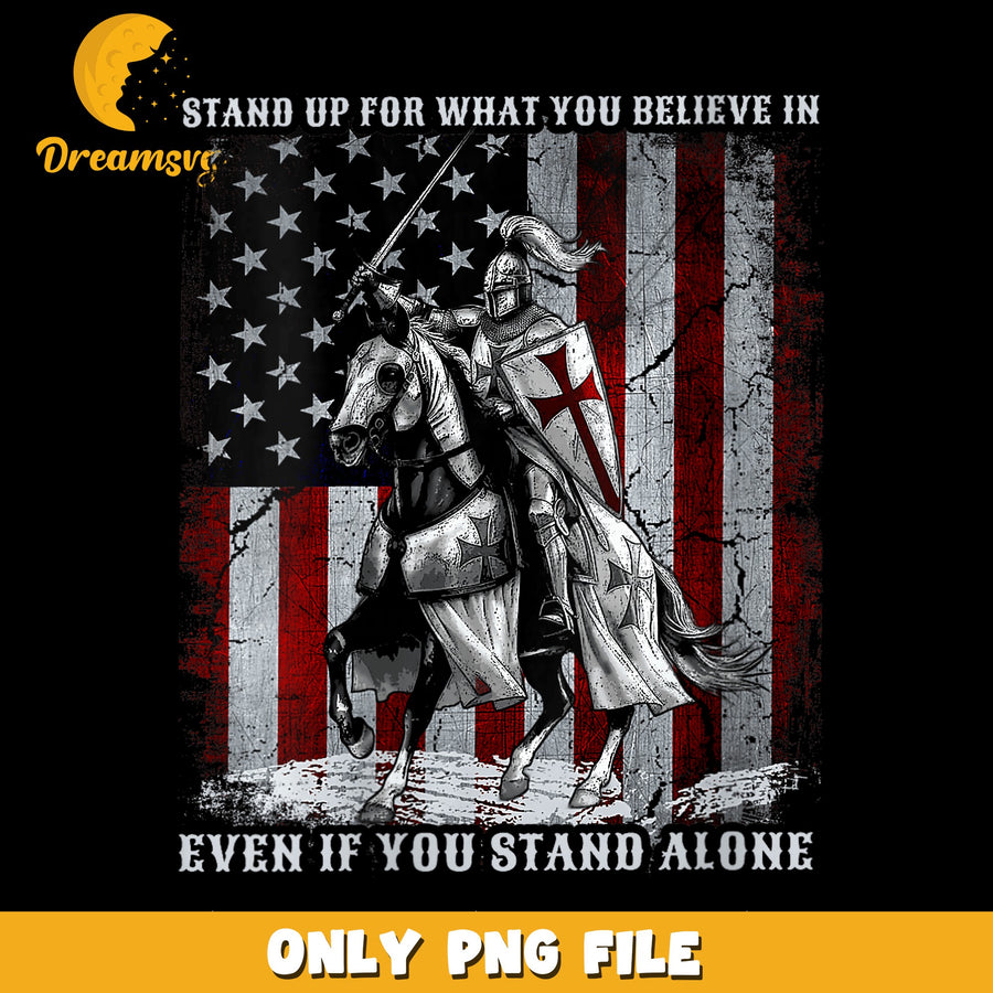 Knight Design PNG, Stand Up For Beliefs, Patriotism PNG
