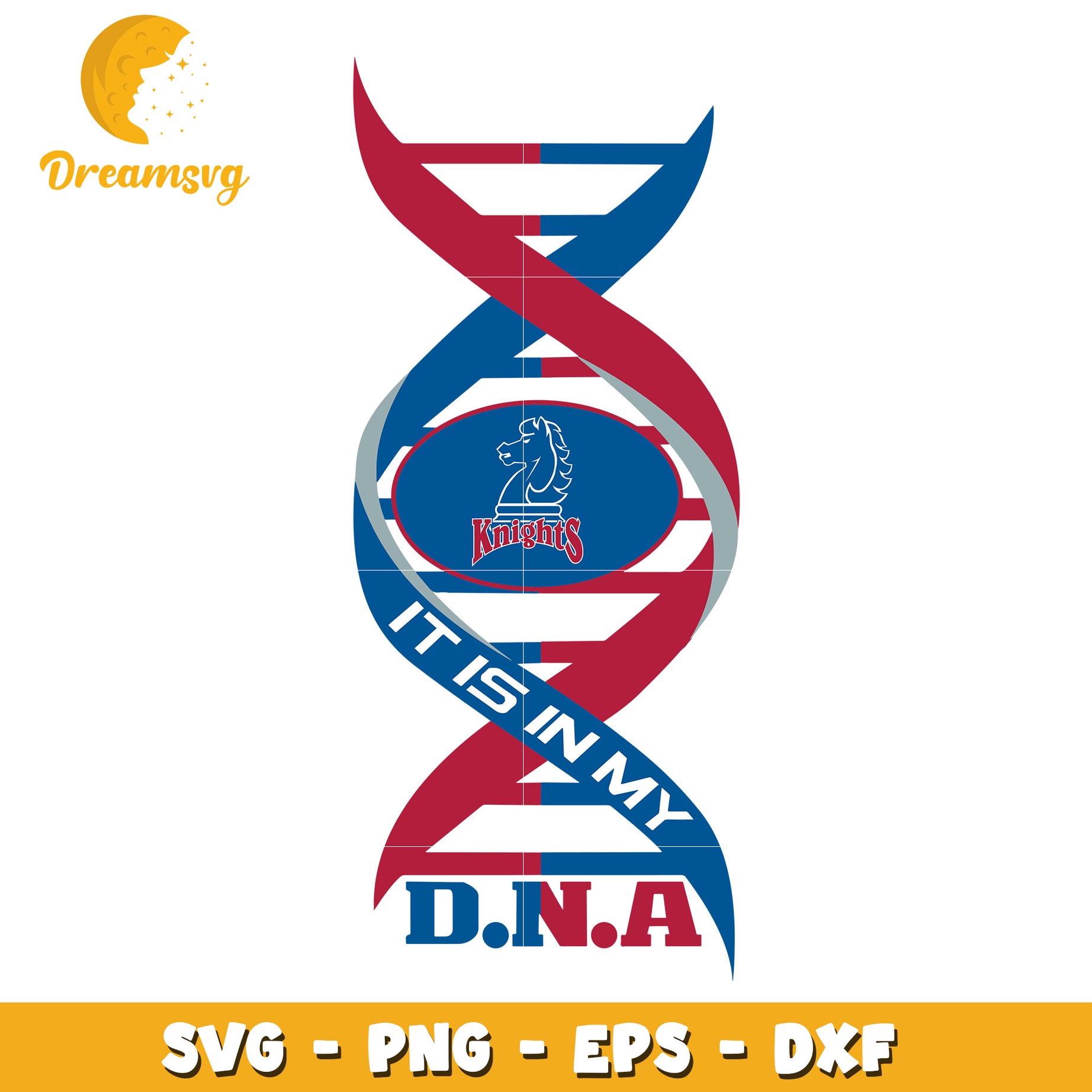 Knights DNA SVG PNG EPS DXF Cut File