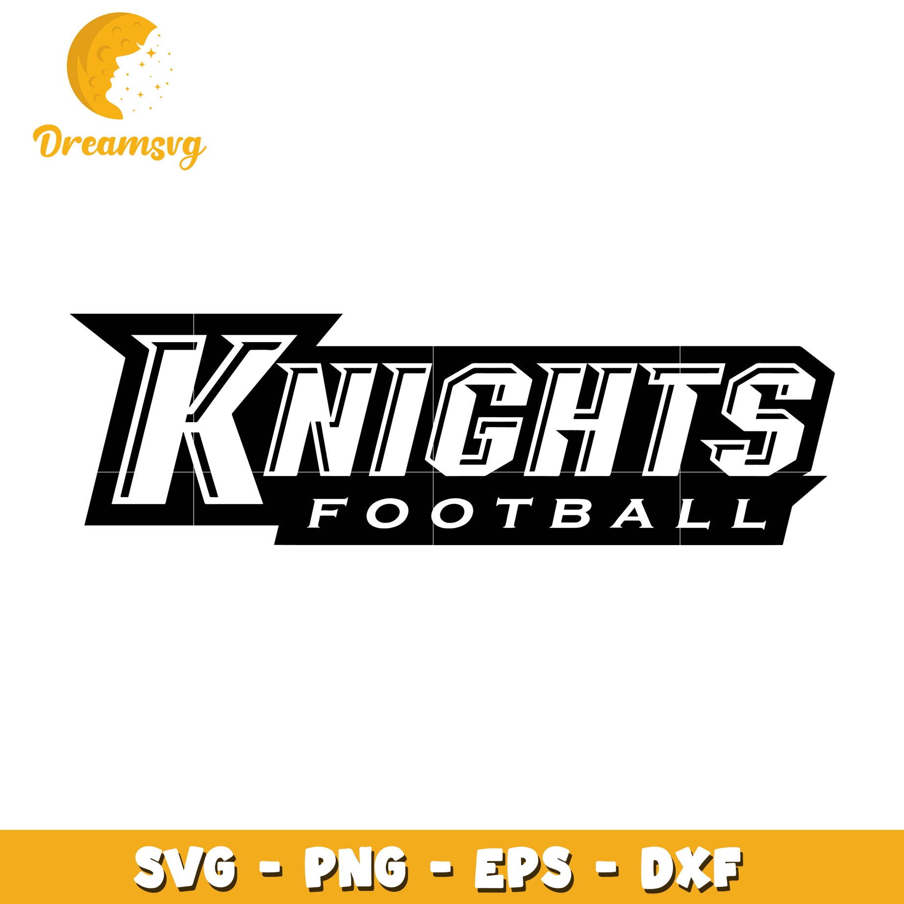 Knights Football Logo SVG for Custom Sports Designs and Crafts