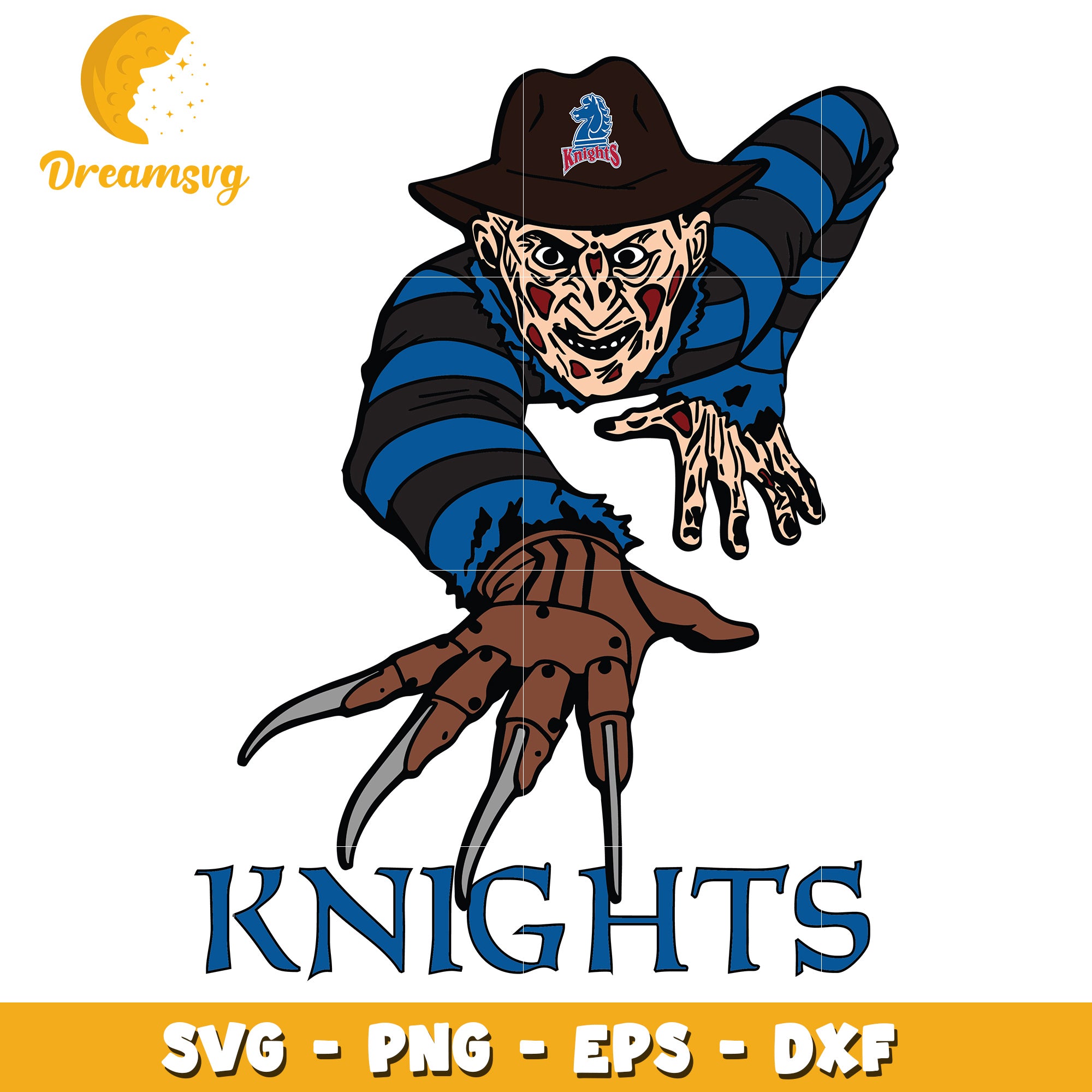 Knights Freddy Krueger SVG PNG EPS DXF