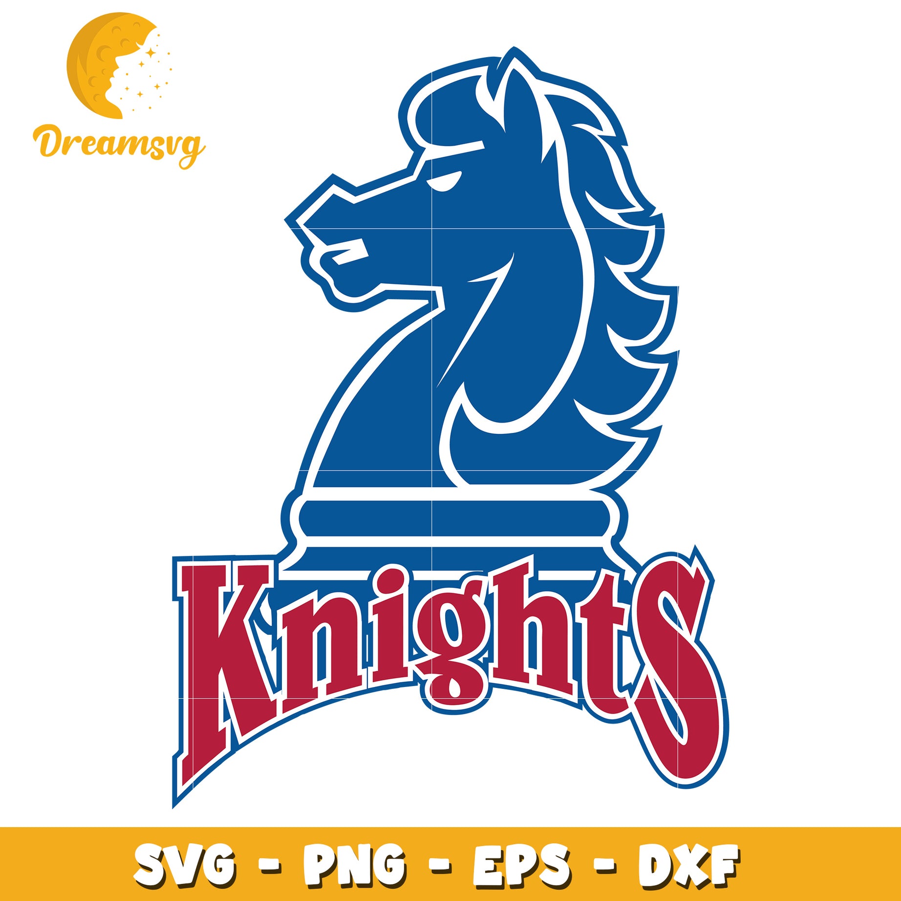 Knights Horse Head SVG PNG EPS DXF