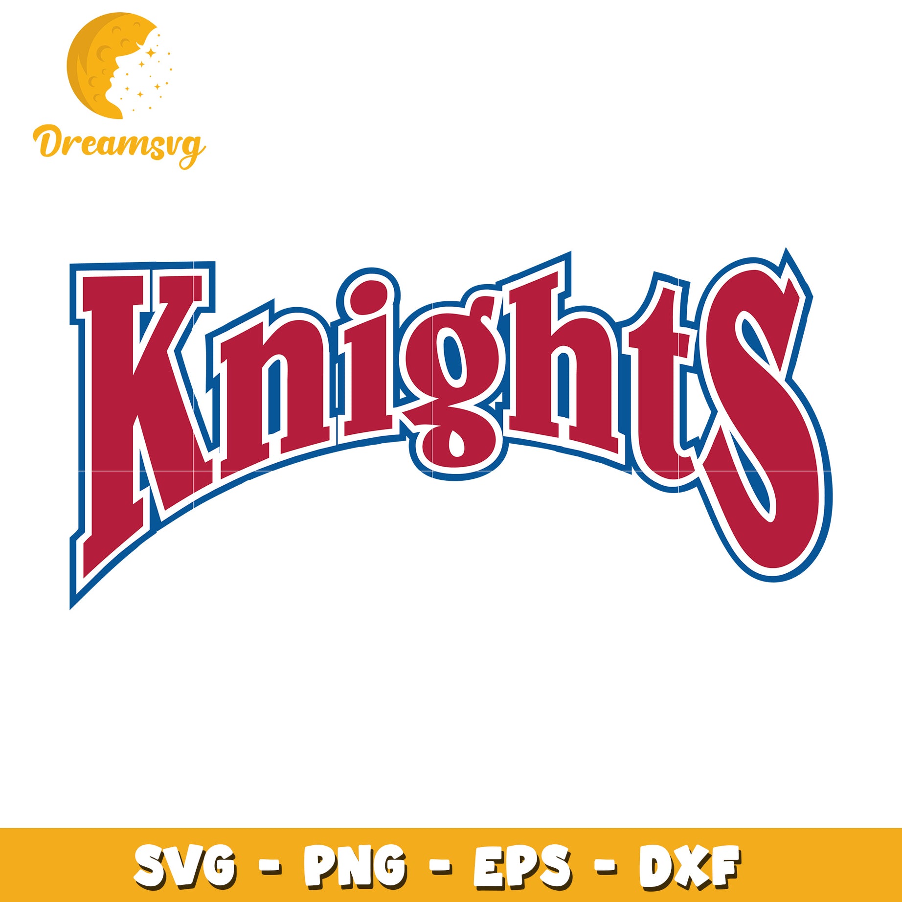 Knights SVG Cut File Red Blue