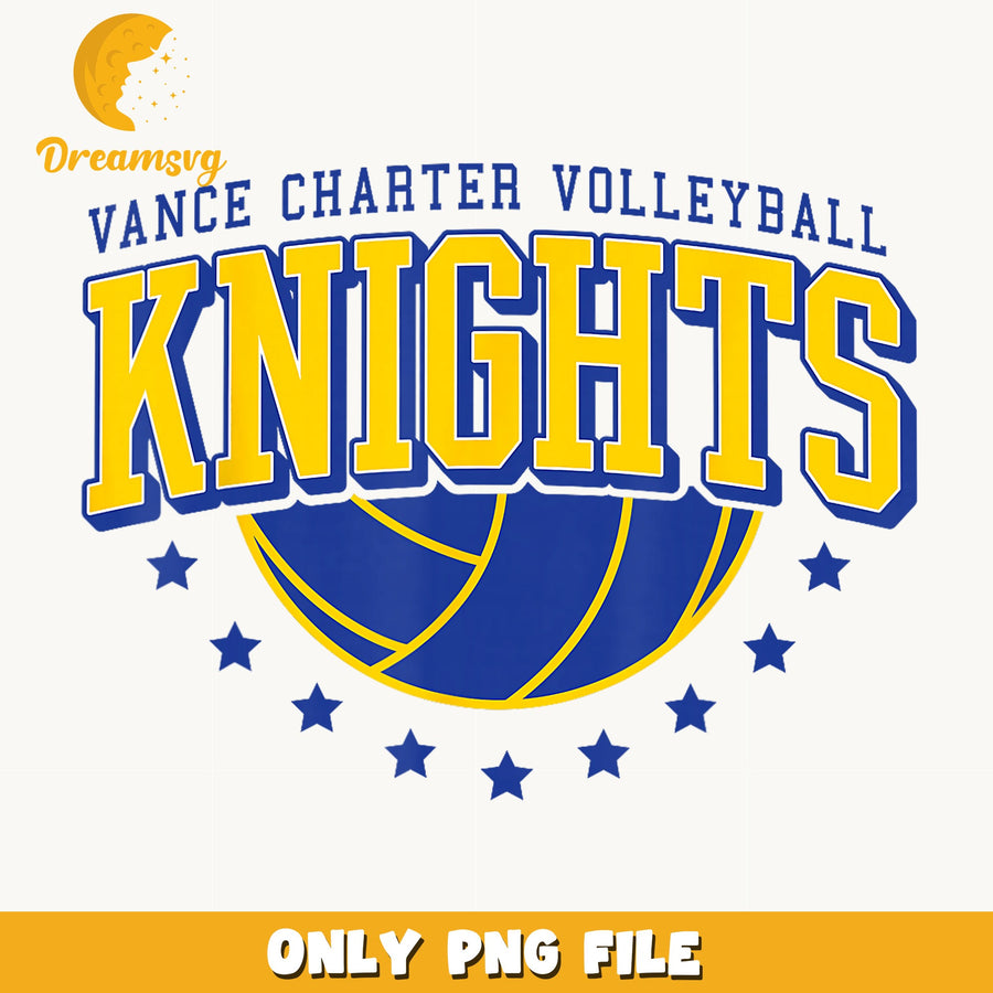 Knights Volleyball Team PNG, Vance Charter Spirit