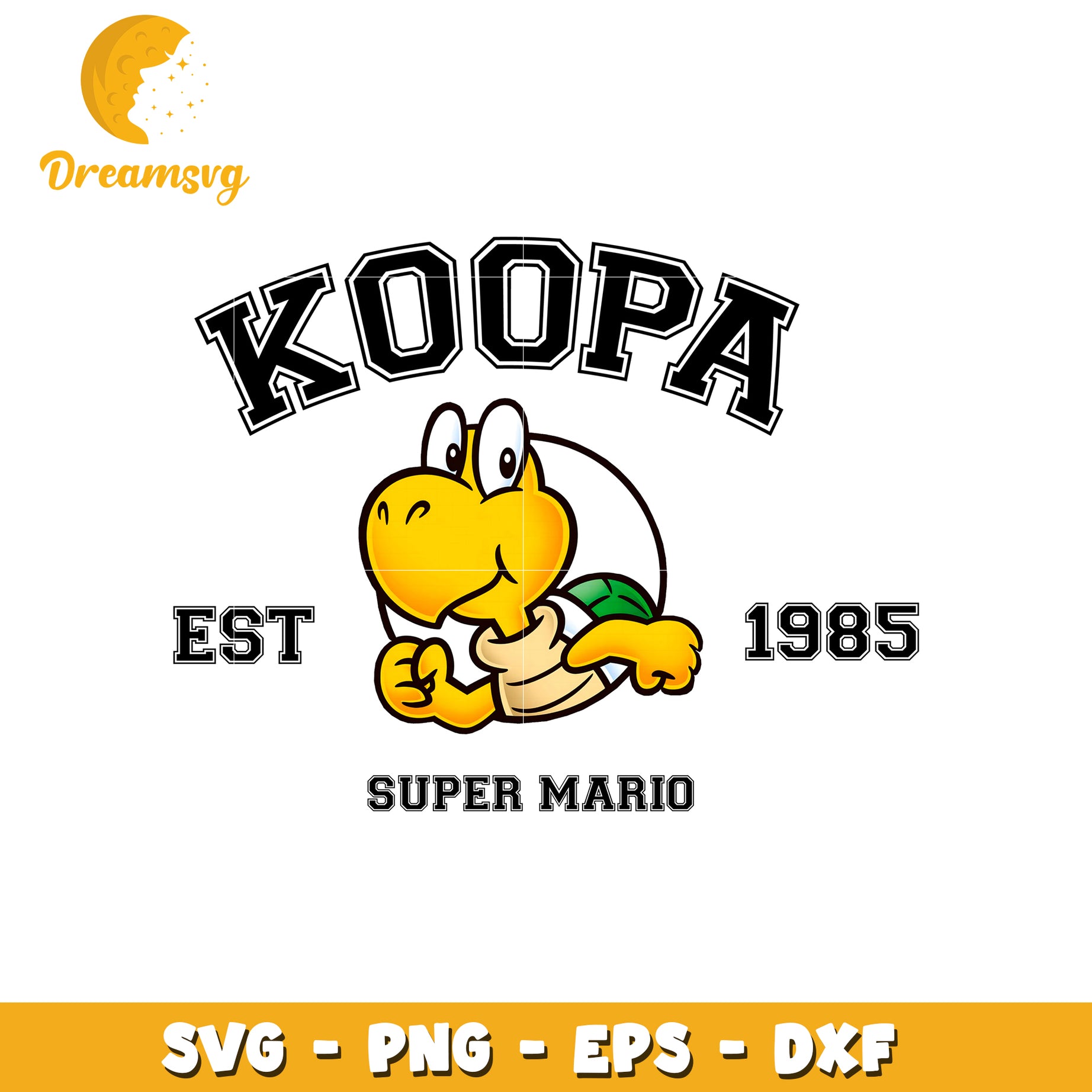 Koopa Super Mario SVG PNG EPS DXF